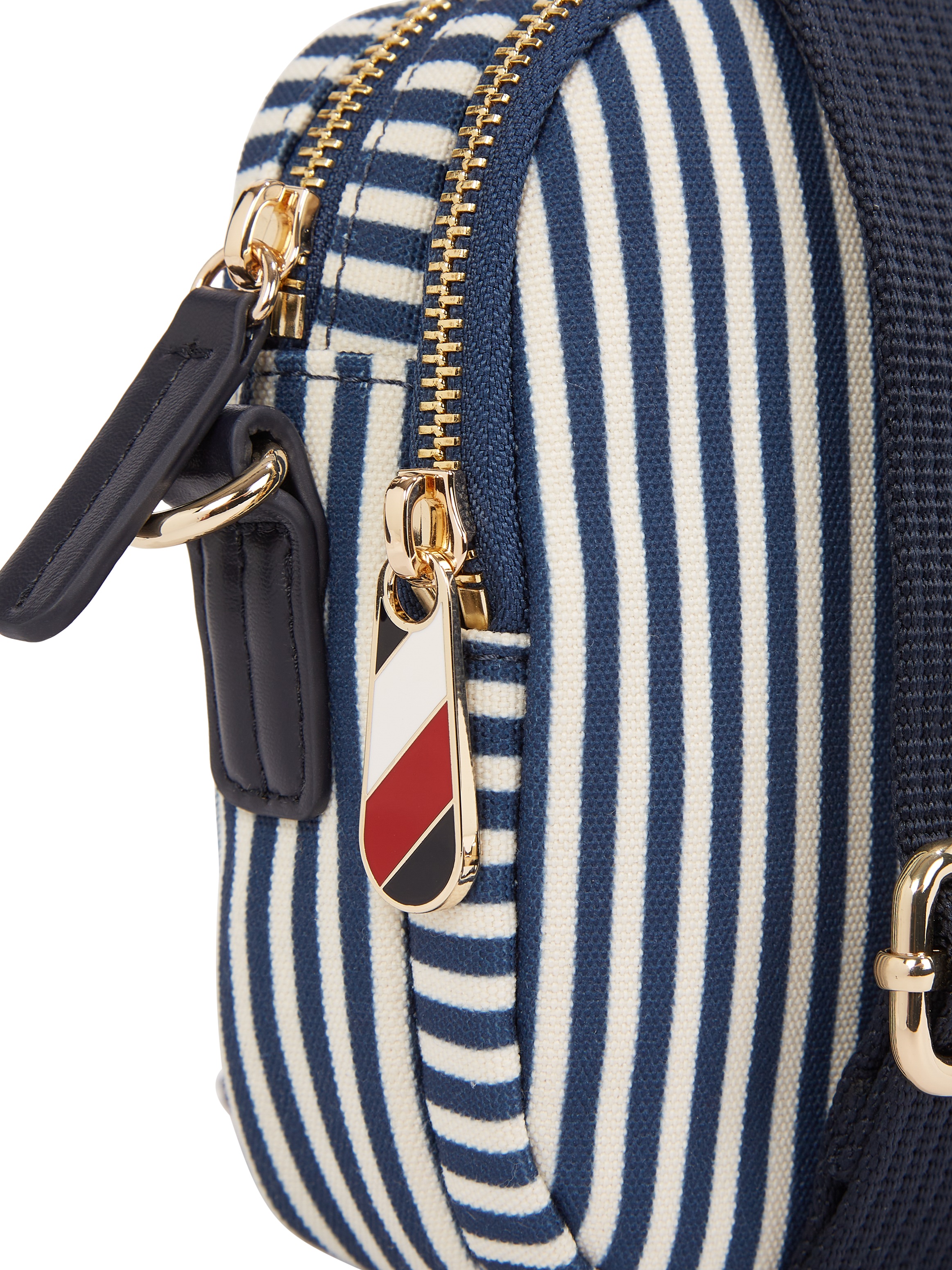 Tommy Hilfiger Kameratasche »POPPY SUMMER CAMERA BAG«, Damen Umhängetasche, Schultertasche, Minibag mit Streifen