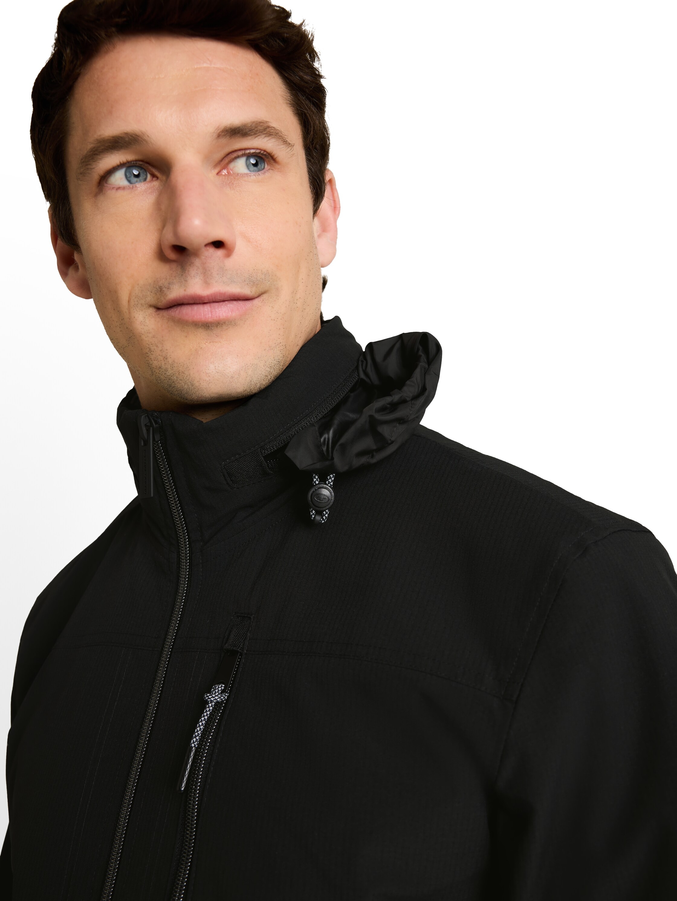 TOM TAILOR Blouson ohne Kapuze Sweatjacke mit Reißverschluss