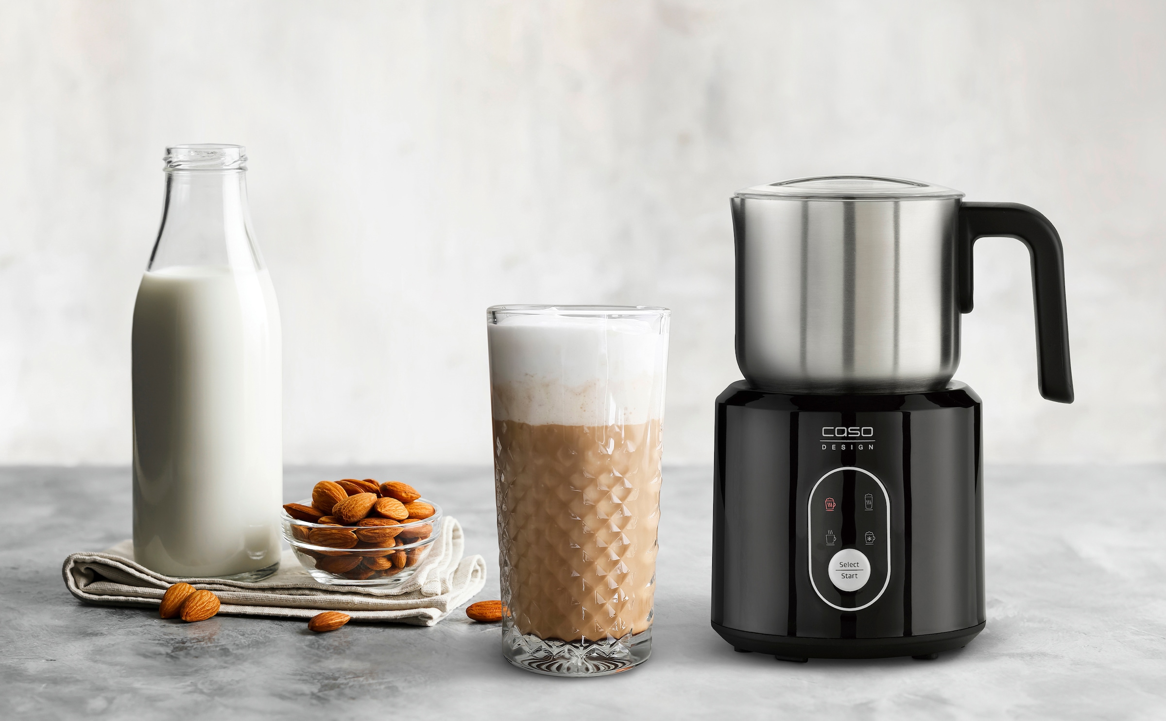 Caso Milchaufschäumer »1665 Crema & Choco Black« 500 W
