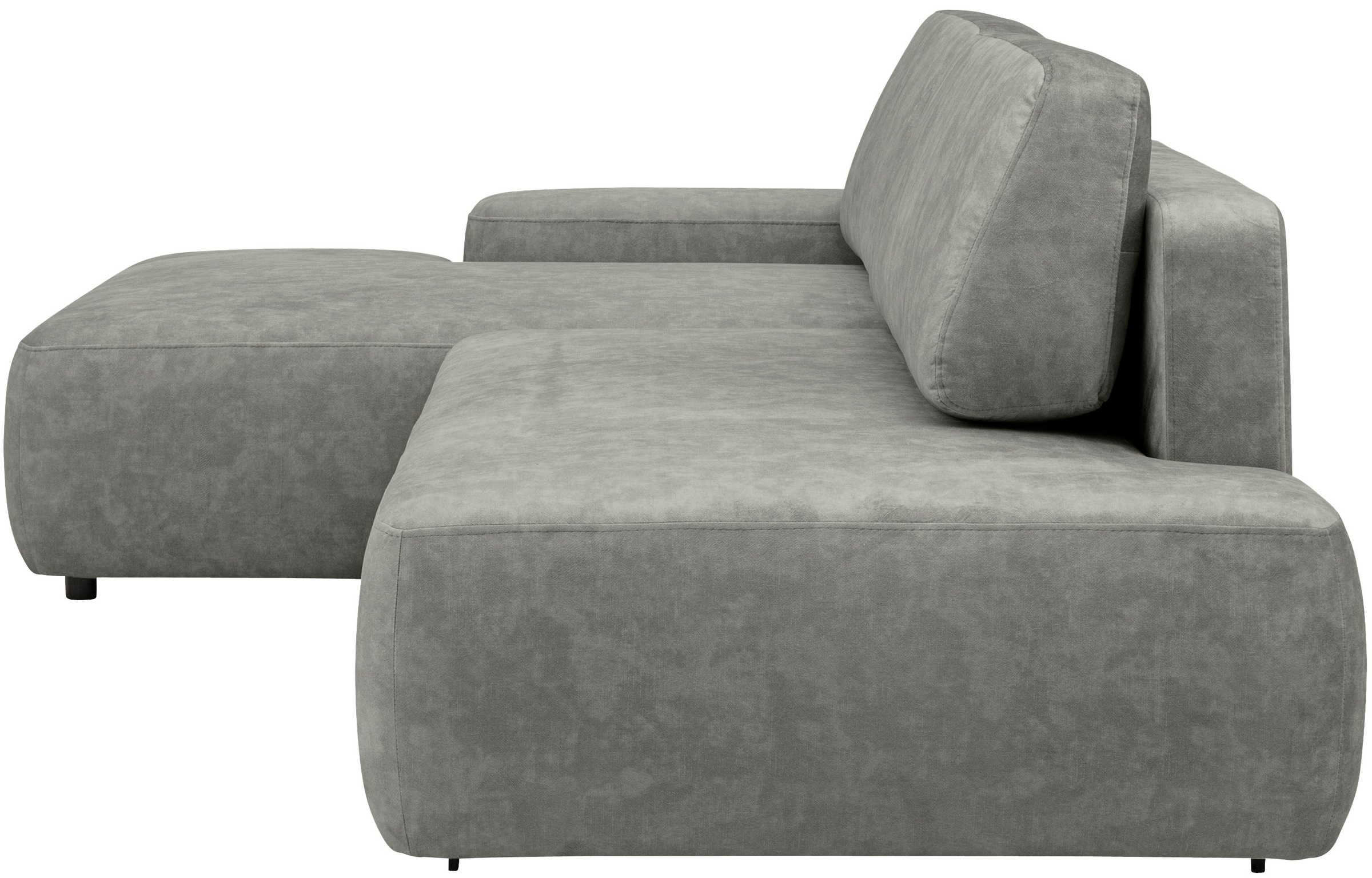 INOSIGN Ecksofa »TORGE, Schlafsofa Cord, Samtvelours u. Strukur fein, Couch in L-Form«, Schlaffunktion und Bettkasten, Liegefläche: 210x125 cm, neues Design