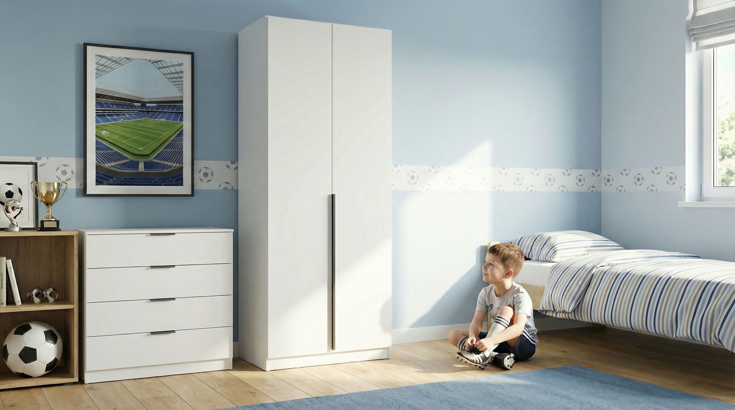 OTTO home Drehtürenschrank »Kleiderschrank Schrank Garderobe AGORDO  Schlafzimmer« in zwei Griff-Farben, Breiten 91-405 cm, Dekor- oder Hochglanzfront,  durchdachte Innenausstattung, in 8 Breiten und 2 Höhen MADE IN GERMANY