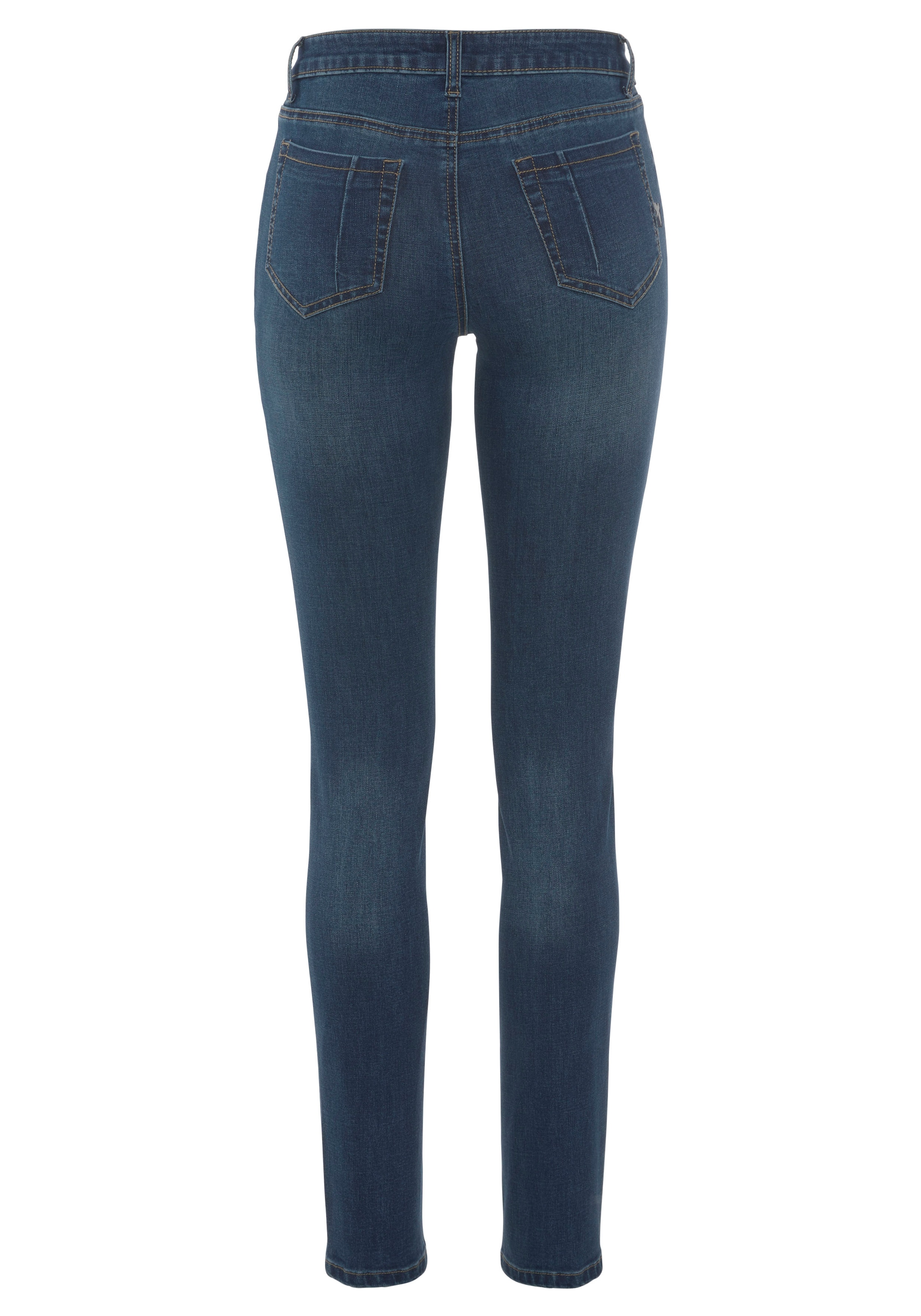 Arizona Skinny-fit-Jeans »Ultra-Stretch, sehr bequem, gut zu kombinieren«, extra-eng geschnittene Beinform, normale Leibhöhe