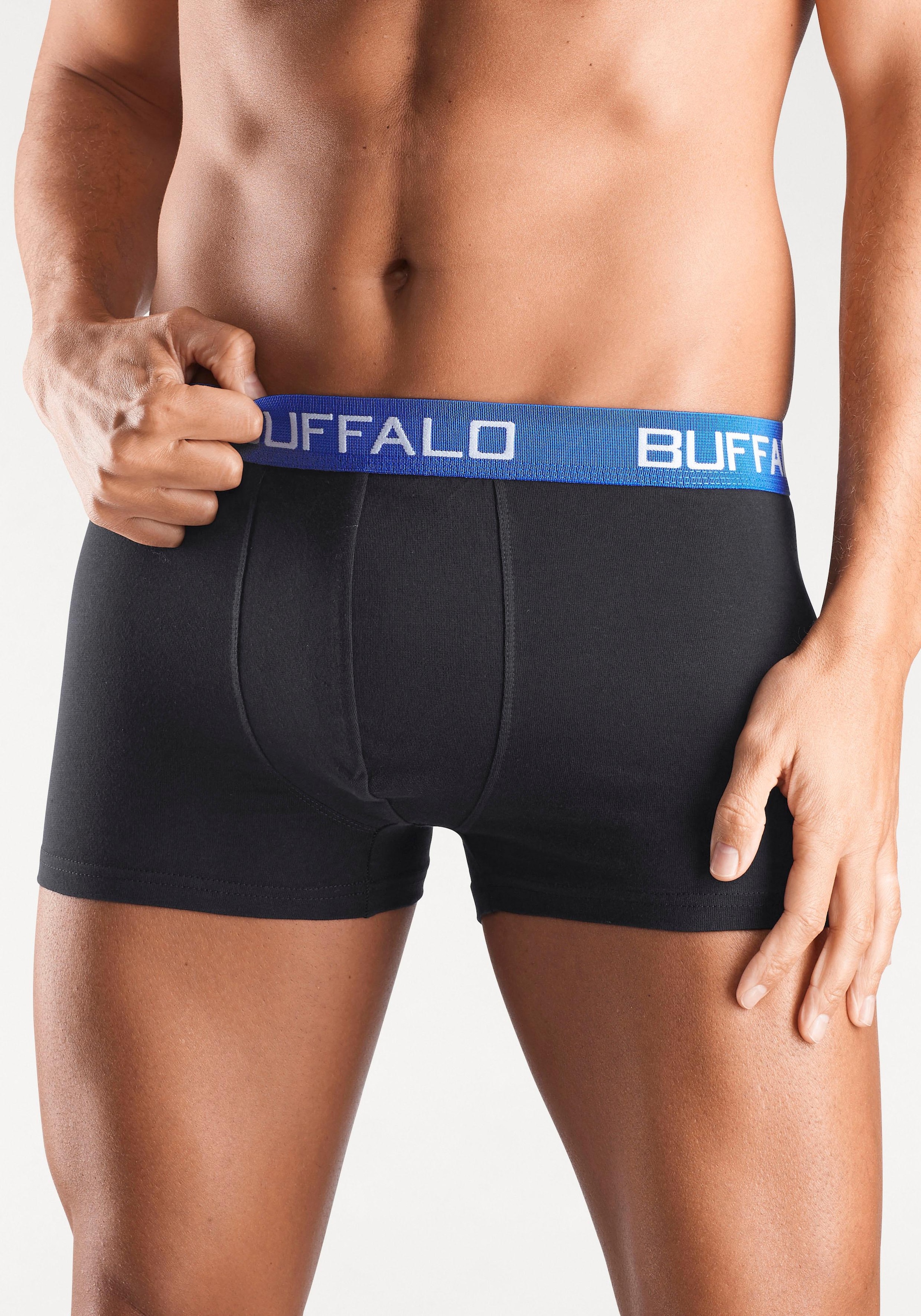 Buffalo Boxer »Boxershorts für Herren« Packung, 4 Stk. tlg., aus Baumwoll-Mix