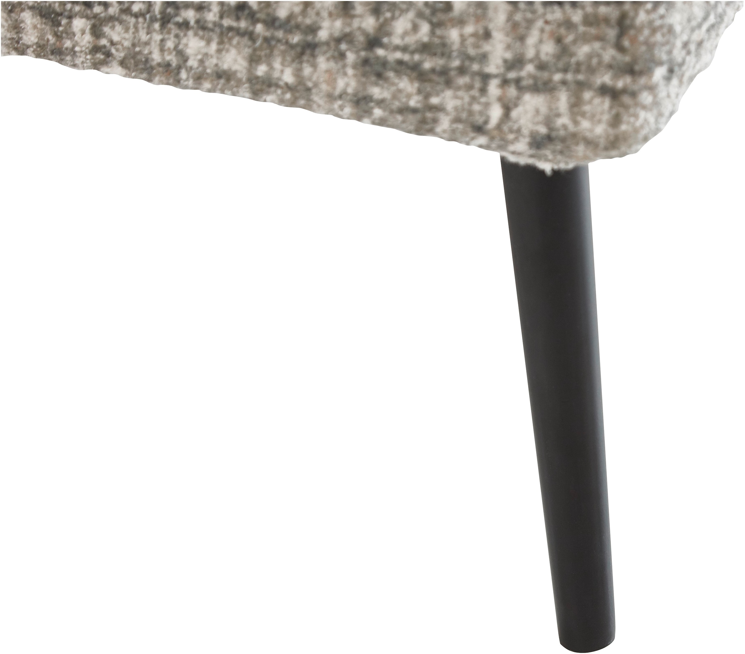 meise.möbel Polsterbett »Infinity erhältlich in verschiedenen Farben und Breiten« mit schwarzen Metallfüßen