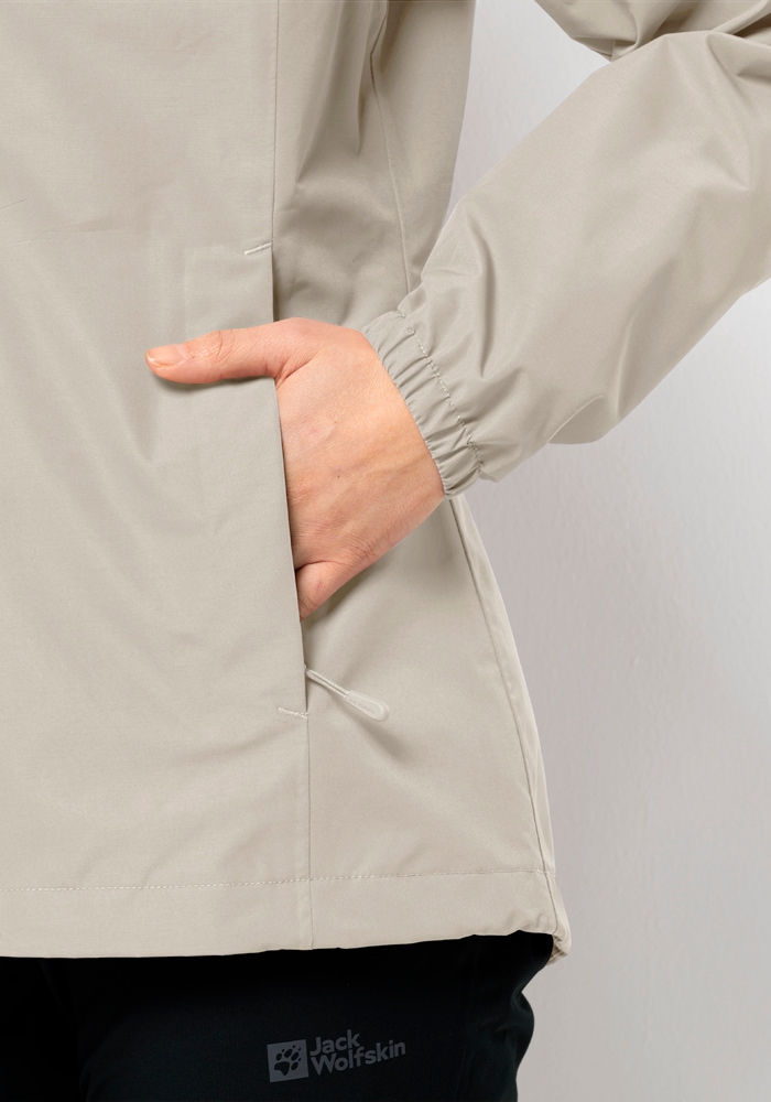 Jack Wolfskin Outdoorjacke »STORMY POINT 2L JKT W«, mit Kapuze