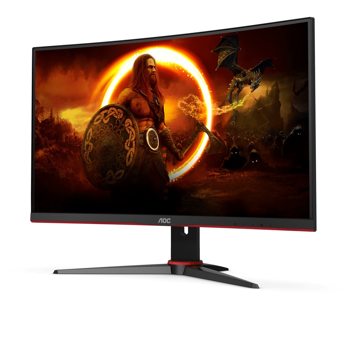 Hyrican Gaming-PC-Komplettsystem »Rockstar SET02369«, inklusive 27" Curved Monitor AOC C27G2ZE/BK