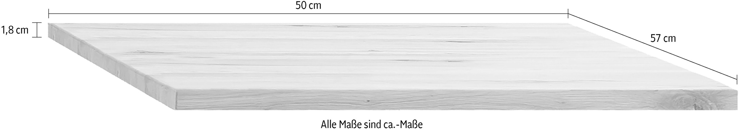 Home affaire Einlegeboden »Huven, Zubehör, Einlegeboden« Einlegeboden in Massiv Eiche, in 2 verschiedene Größen erhältlich