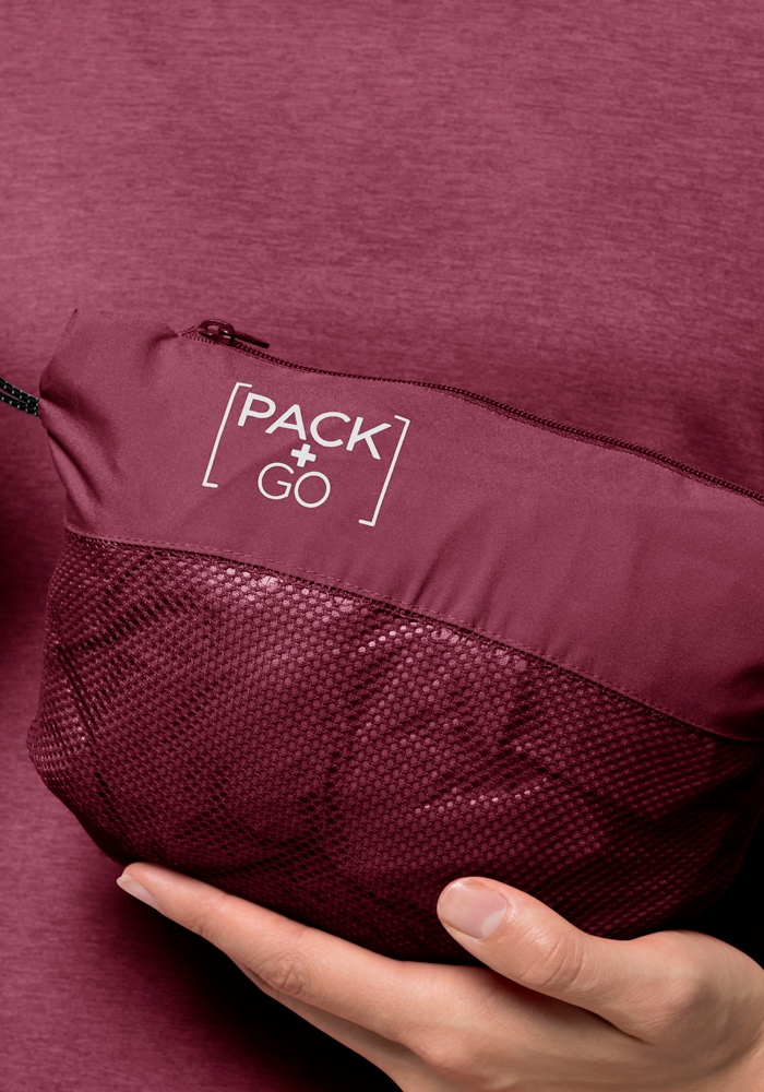 Jack Wolfskin Outdoorjacke »PACK & GO SHELL W«, mit Kapuze