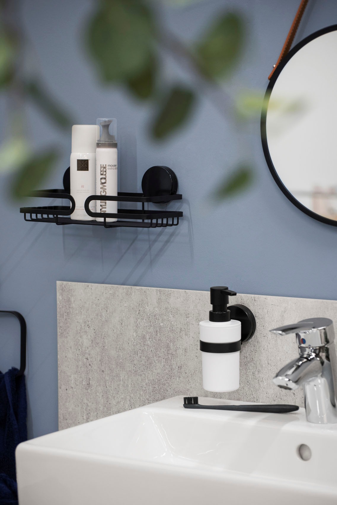 WENKO Duschablage »Static-Loc® Plus Pavia«, Badezimmer-Ablage, Befestigen ohne bohren