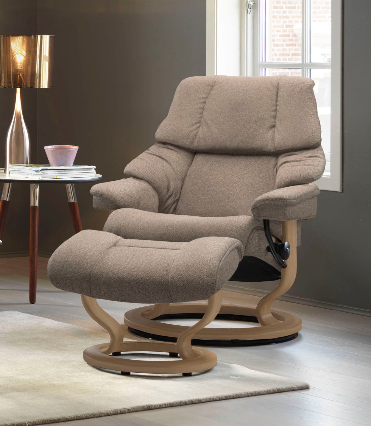 Stressless® Relaxsessel »Reno«, mit Classic Base, Größe S, M & L, Gestell Eiche