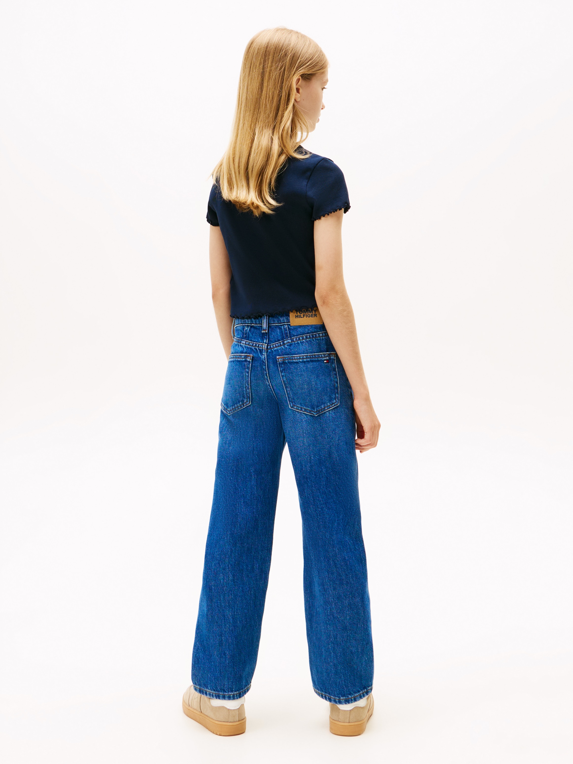 Tommy Hilfiger Straight-Jeans »GIRLFRIEND DARK WASH« Kinder bis 16 Jahre