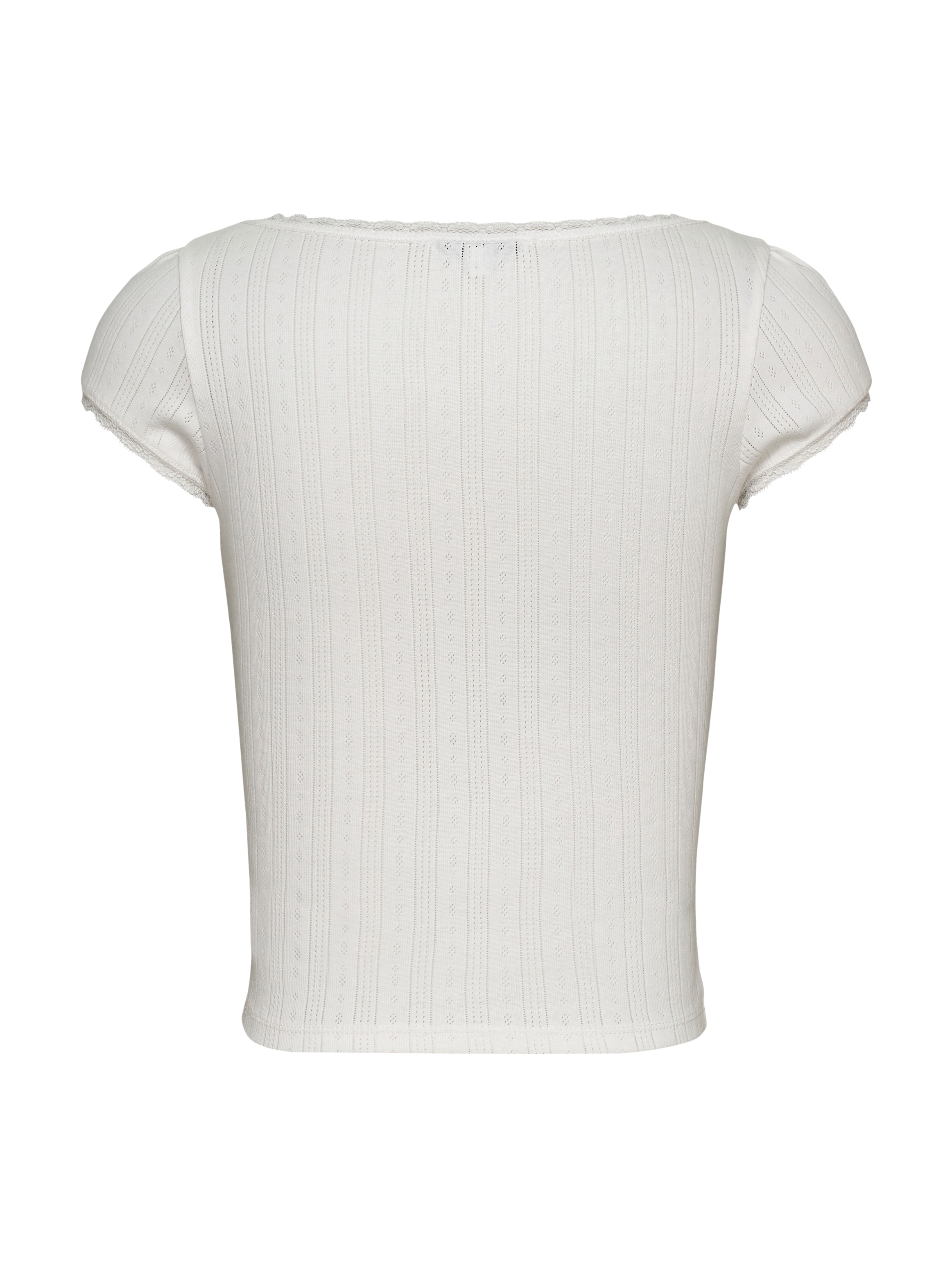 Tommy Jeans T-Shirt »TJW SLIM SH POINTELLE SS TEE EXT«, mit Spitze, mit Lochmuster