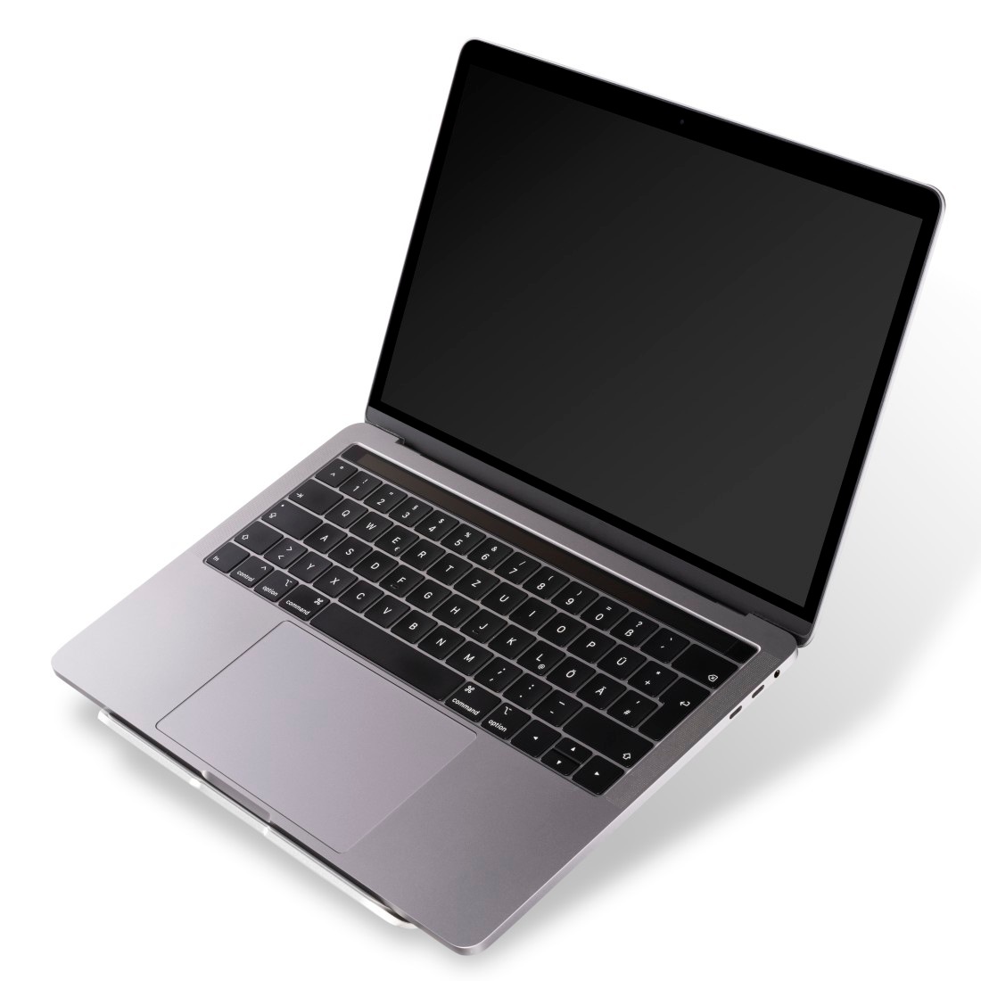 Hama Laptop-Ständer »Laptop-Stand "Aluminium", faltbar, bis 40 cm (15,6"), Silber« bis 40 cm Zoll Notebook Ständer