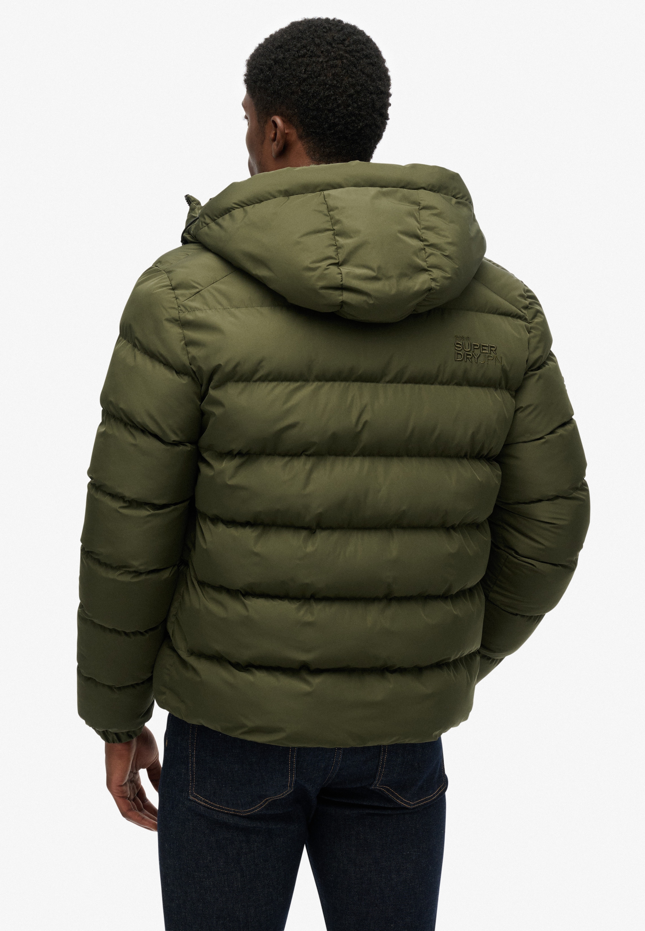 Superdry Steppjacke »HOODED SPORTS PUFFER JACKET«, mit Kapuze