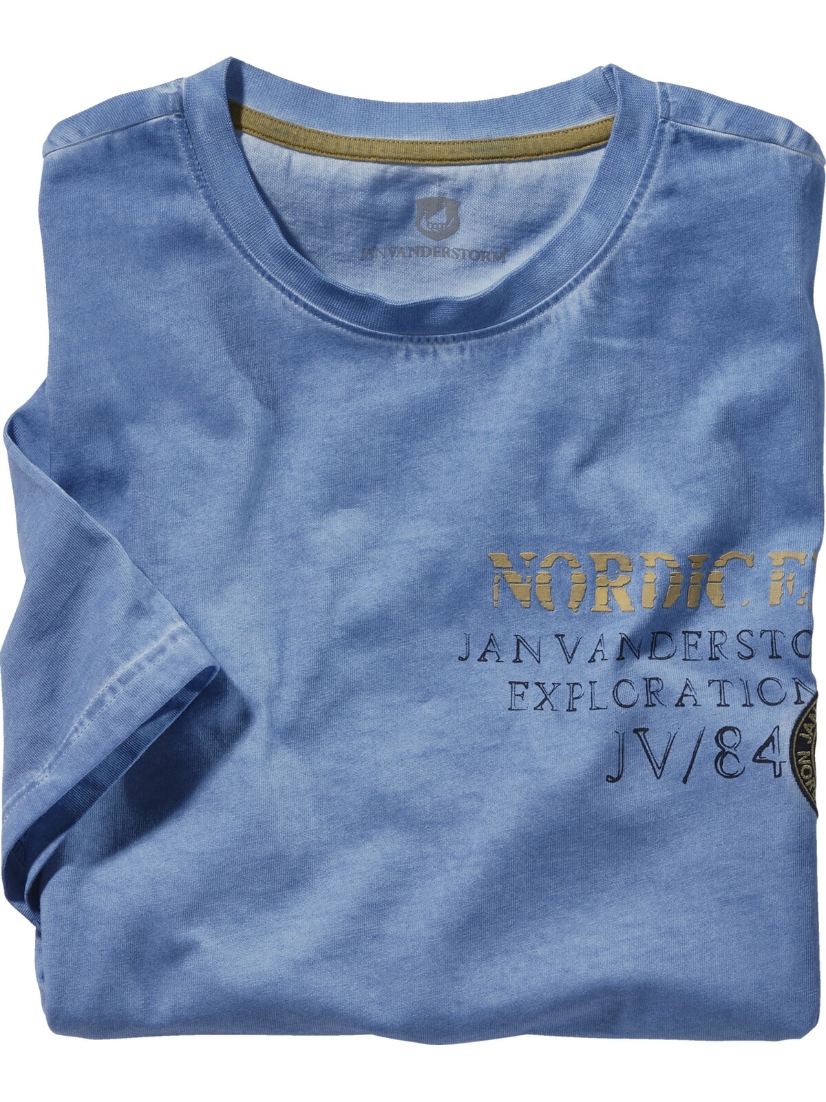 Jan Vanderstorm T-Shirt »T-Shirt ANDJORN«, (1 tlg.), mit nordischen Aufdruck