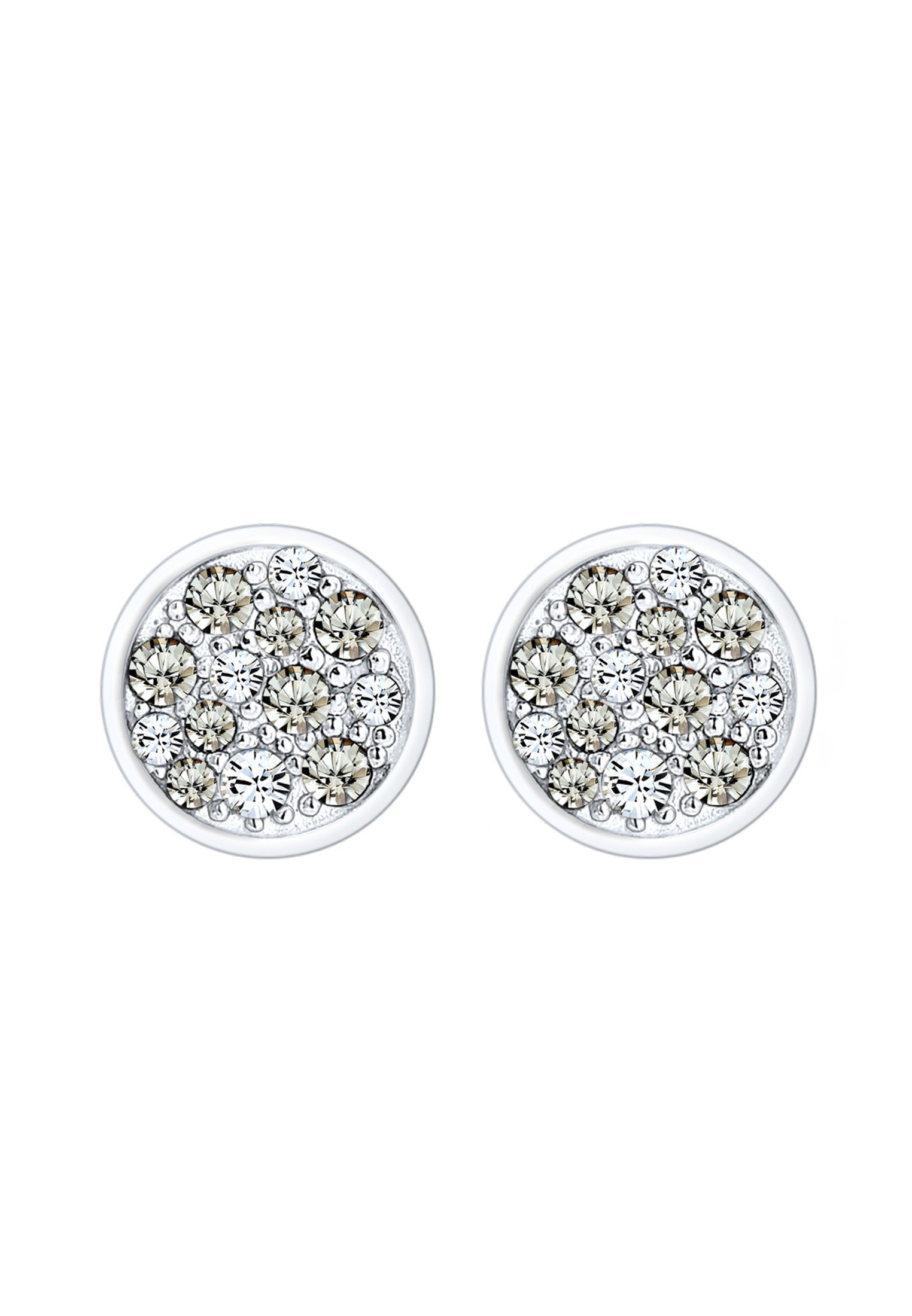 Elli Paar Ohrstecker »Ohrringe Kreis Kristalle Funkelnd 925 Silber«