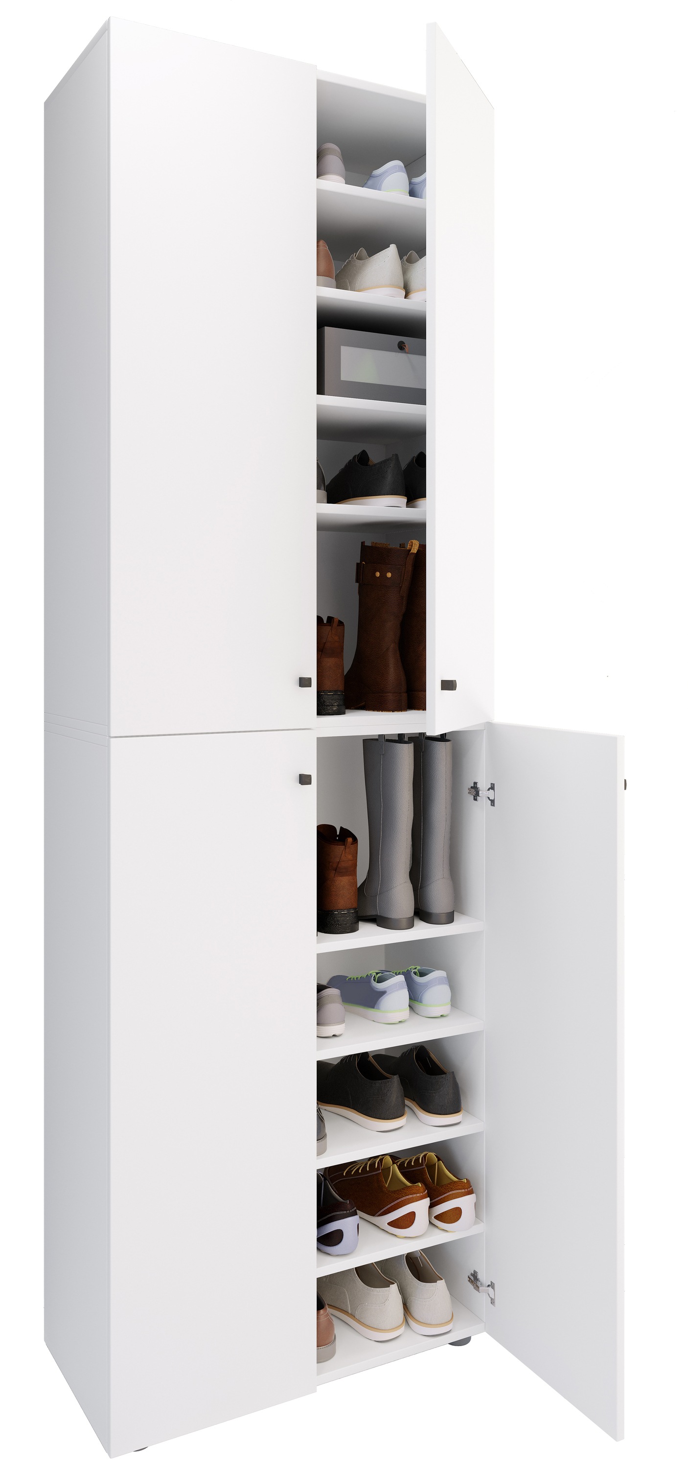 VCM Schuhschrank "XL Holz Großer Schuhschrank Schuhkommode Lona 10" 1 Stk. tlg.