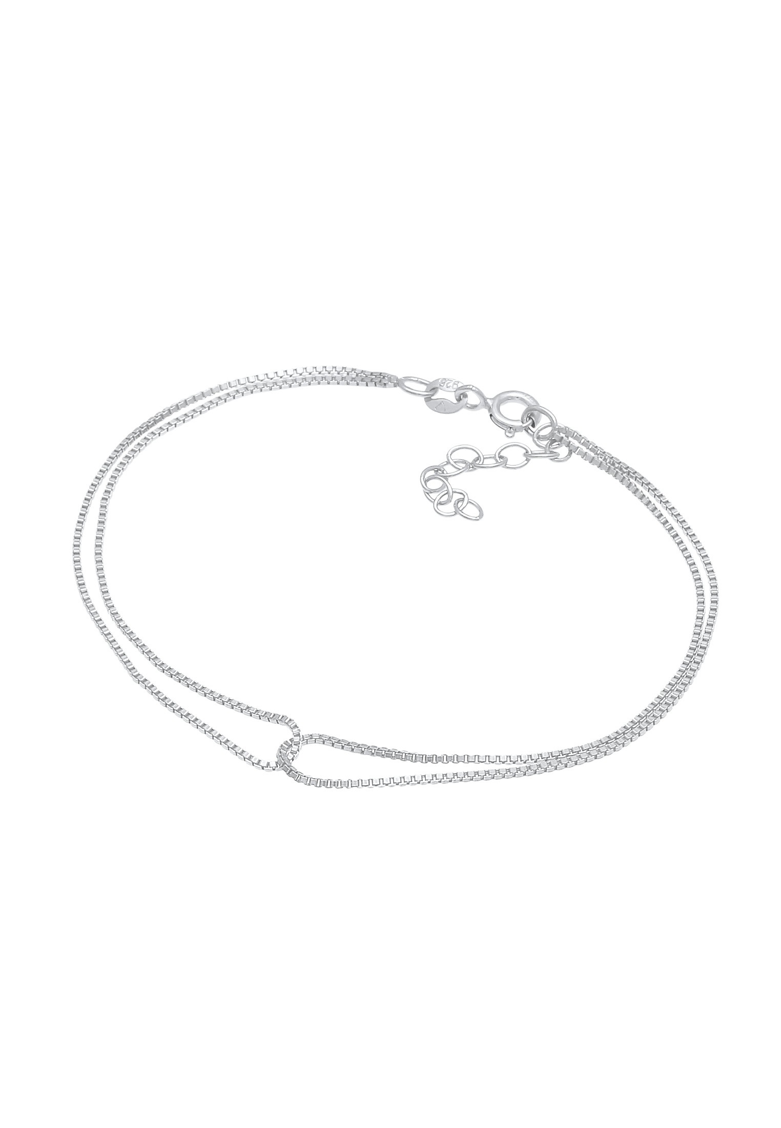 Elli Armkette »Armband Infinity Verschlungen Venezianer Basic 925 Silber«
