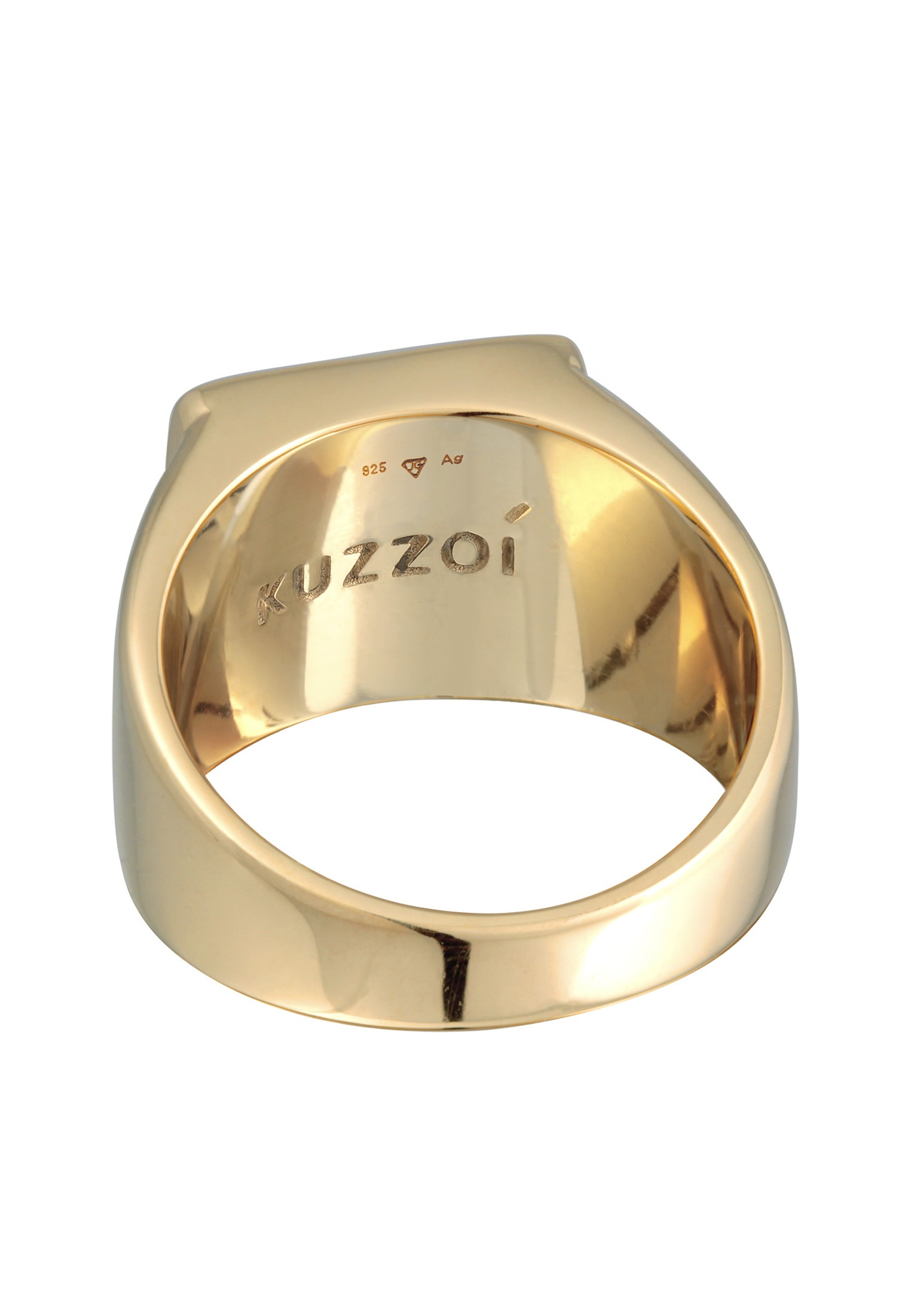 Kuzzoi Siegelring »Ring Herren Siegelring Anker Symbol Oxidiert 925 Silber«