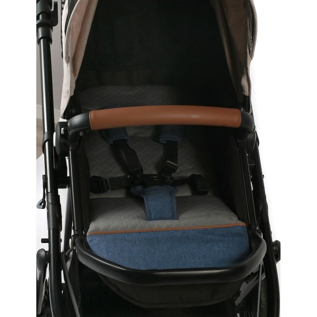 CHIC4BABY Kombi-Kinderwagen »Torre, Jeans Beige«, 15 kg, ; Kinderwagen