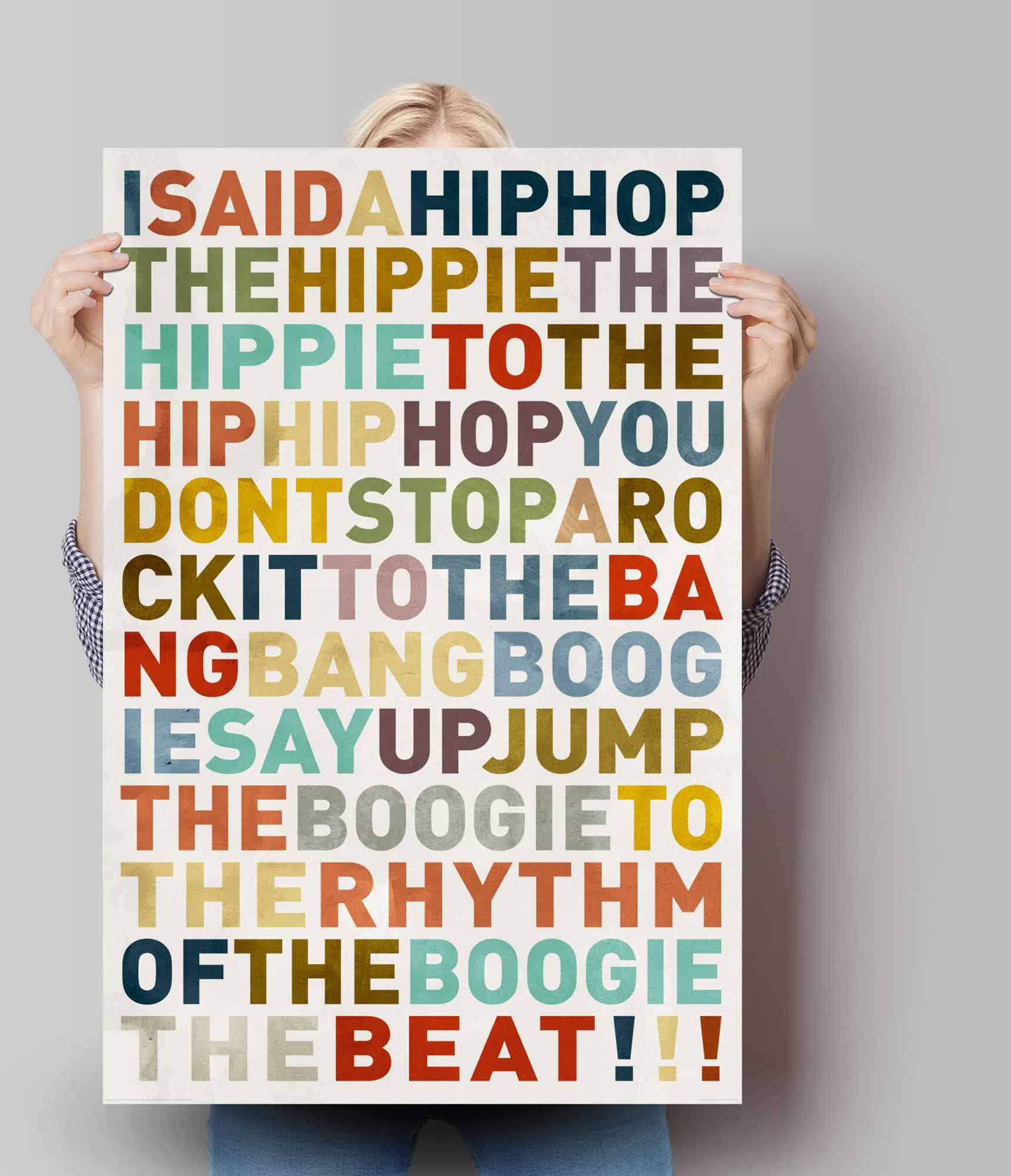 Reinders! Poster »Poster I said a HipHop Farbig - Hip-Hop - Songtext - Musik«, Musiker, (1 St.)