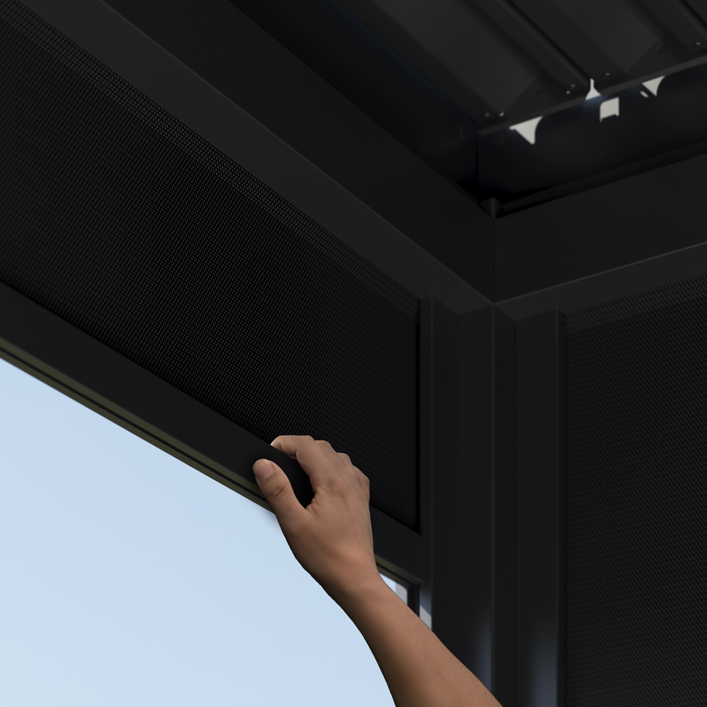 Paragon Pavillonseitenteil »für Pergola Grand Tuscan 14 Grau«