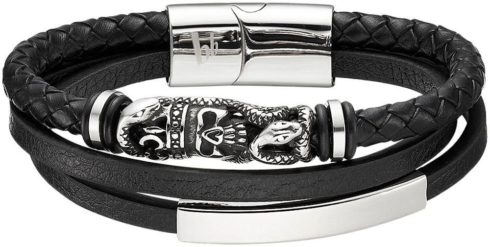 Lederarmband »Schmuck Geschenk Armband Totem Schädel Schlange, B4093B/20/00/21«