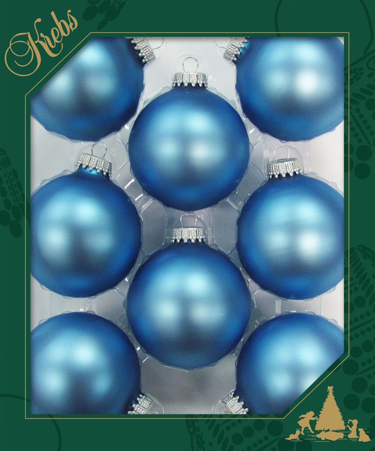 Krebs Glas Lauscha Weihnachtsbaumkugel »CBK90006, Weihnachtsdeko, Christbaumschmuck, Christbaumkugeln Glas«, (Set, 8 St.)