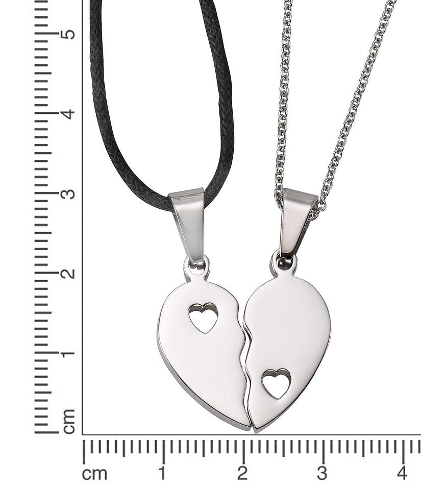 Firetti Anhänger auf (4 bestellen Schmuckset Herz«, mit 2 tlg.) Halsketten »Partnerschmuck: Raten