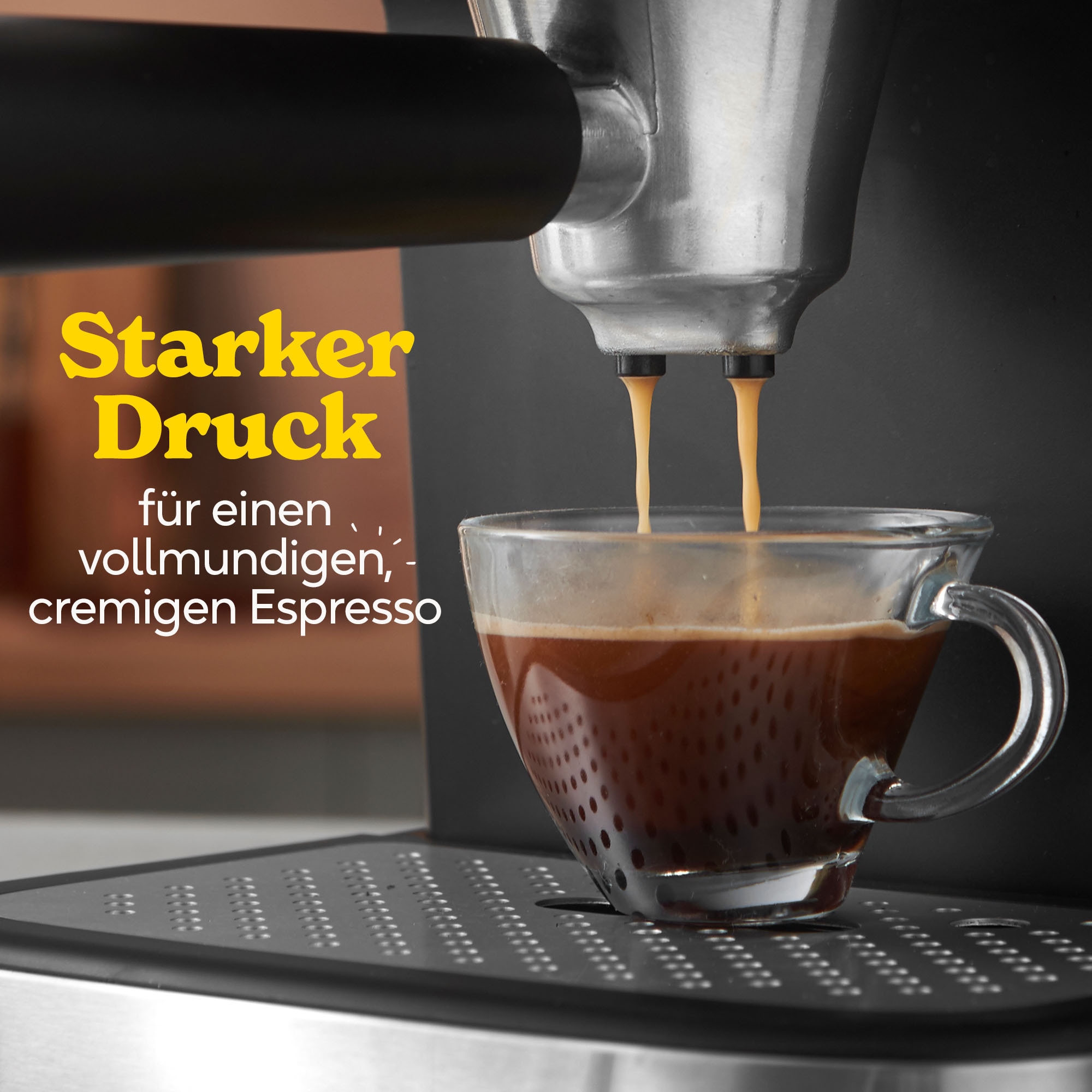 RUSSELL HOBBS Espressomaschine »Heaton 28700-56« 1.100 Watt, 1,5-l-Wassertank