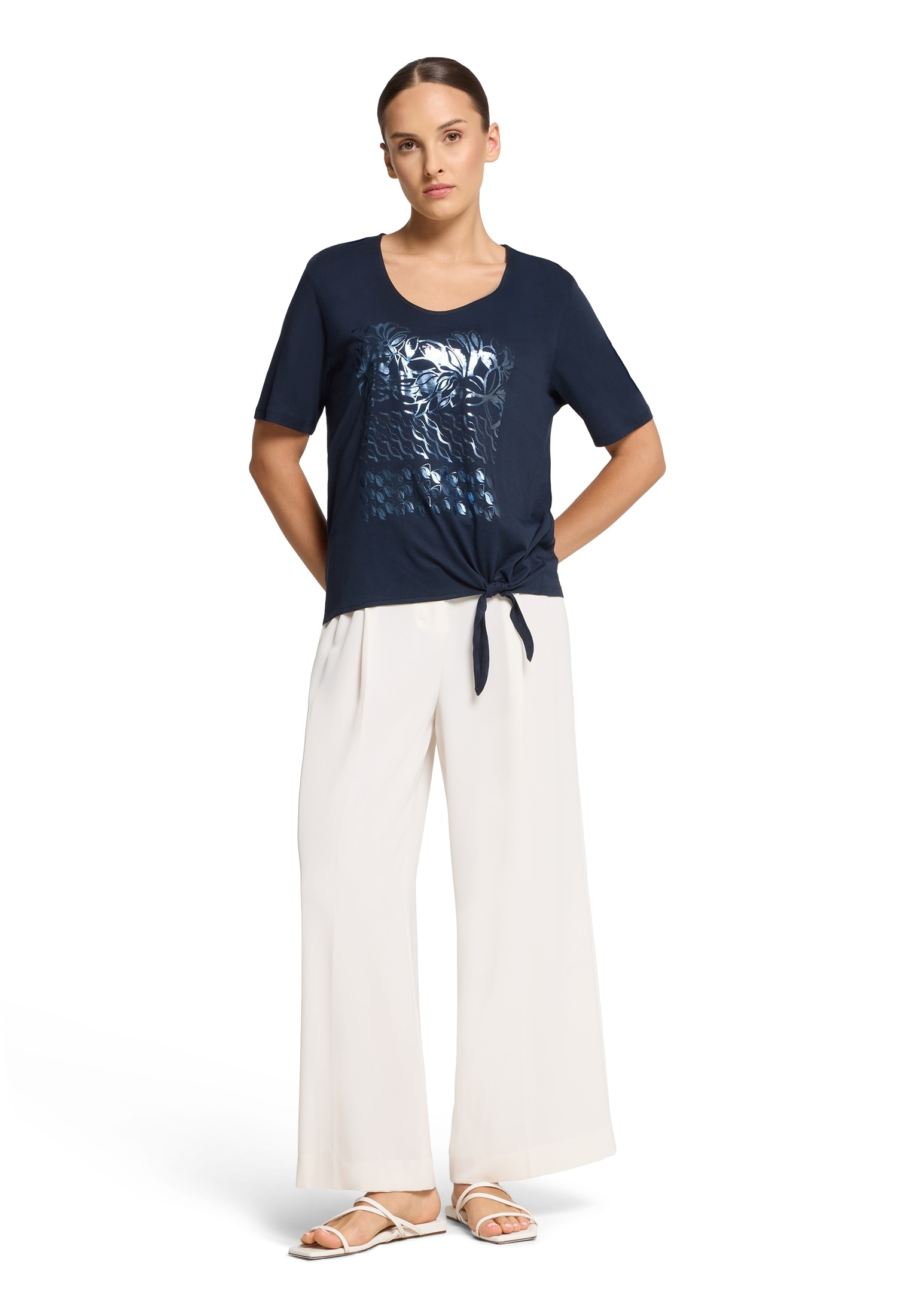 Betty Barclay Langarmshirt »Basic Shirt mit Schleifenknoten«