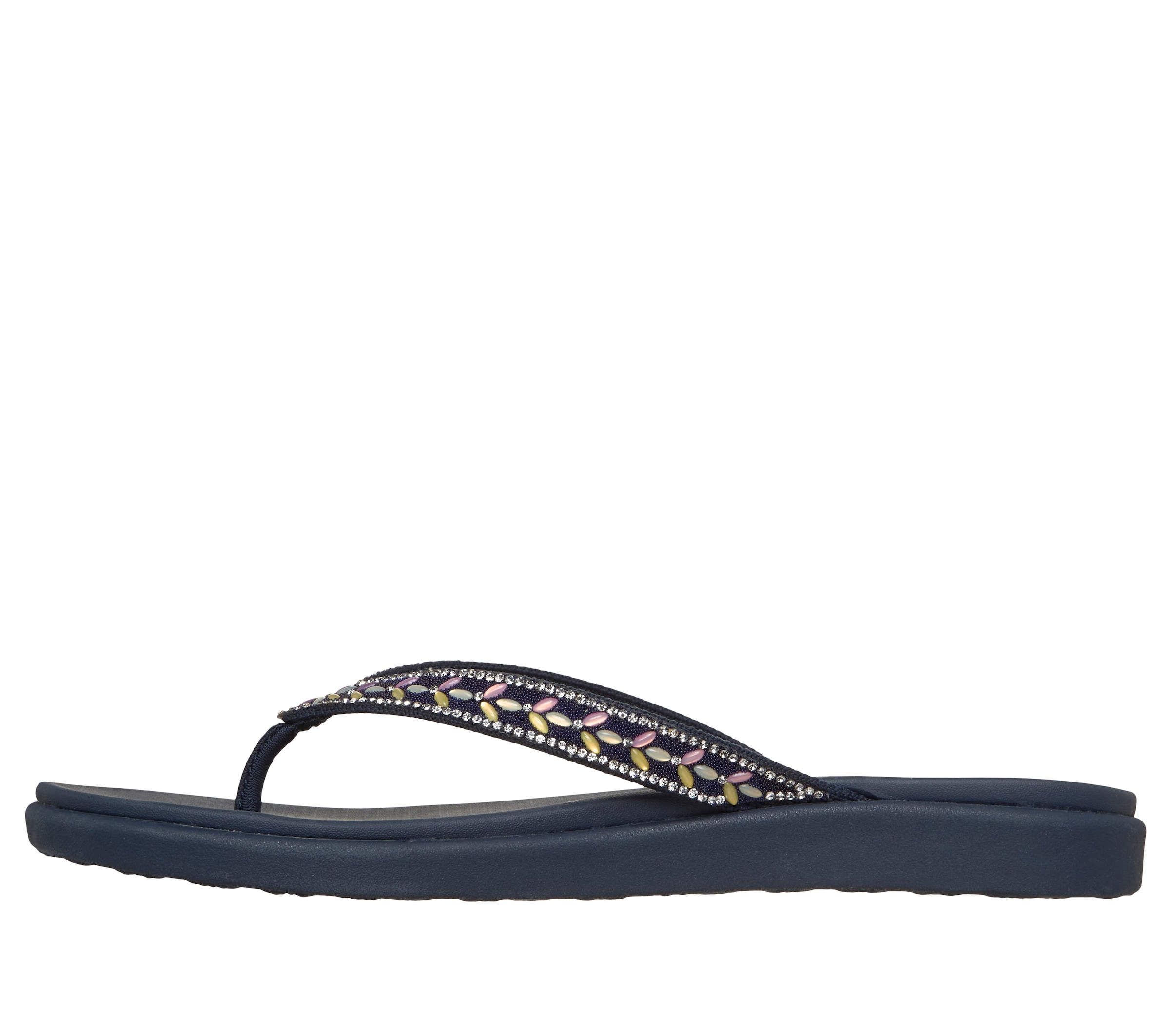 Skechers Zehentrenner »MEDITATION LUXE-«  Strandschuh, Sommerschuh, Badeschuh mit Glitzersteinchen