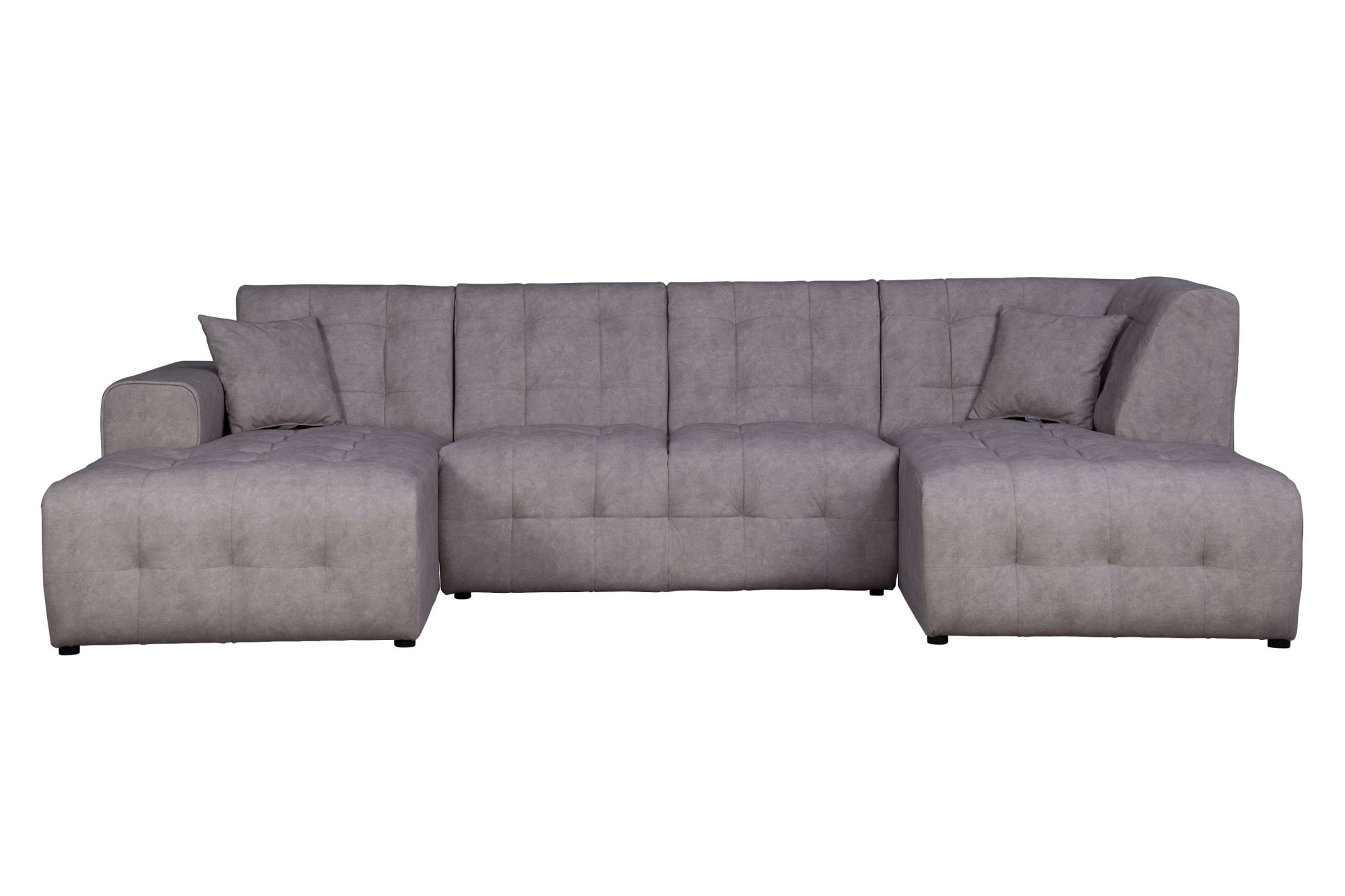 Home affaire Wohnlandschaft »Nosia U-Form«, incl. 2 Zierkissen, mit feiner Steppung