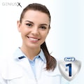 Oral B Elektrische Zahnbürste »Genius X«, mit KI & Putztechnikerkennung, Andruckkontrolle, 6 Putzmodi, Reiseetui