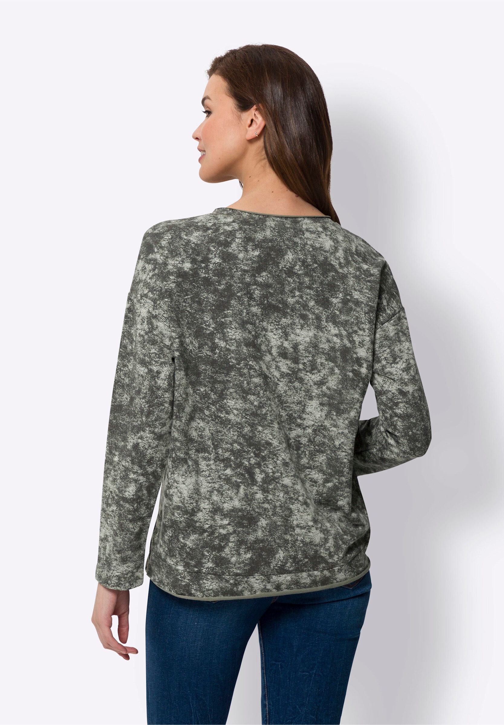 heine Sweatshirt »Sweatshirt Sweatshirt mit Rollkanten«
