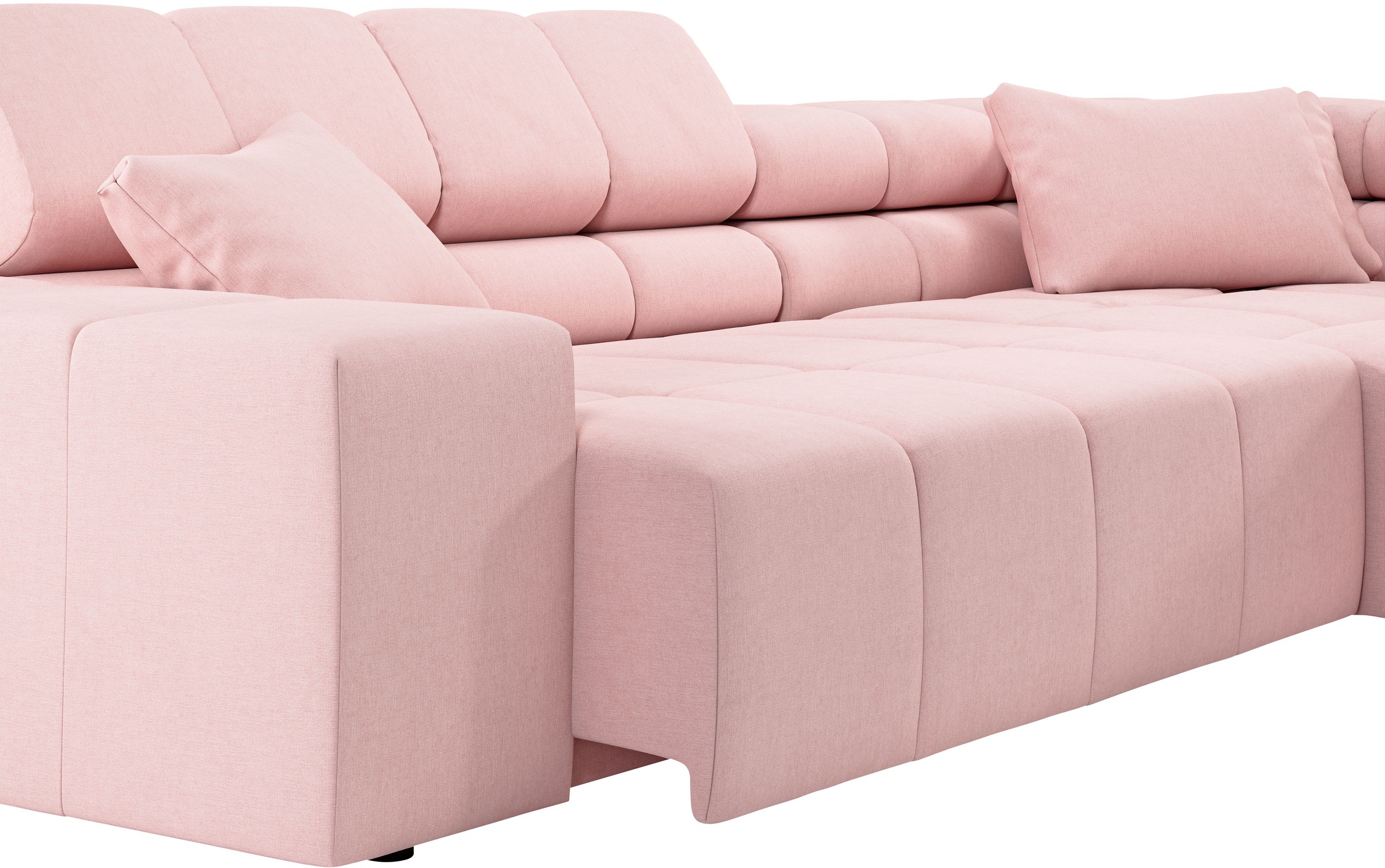 INOSIGN Ecksofa »Ancona incl. Kopfteilverstellung, OTTOs Choice, Breite 319cm, L-Form«, wahlweise motorische Sitztiefenverstellung, auch in Cord + Easy Care