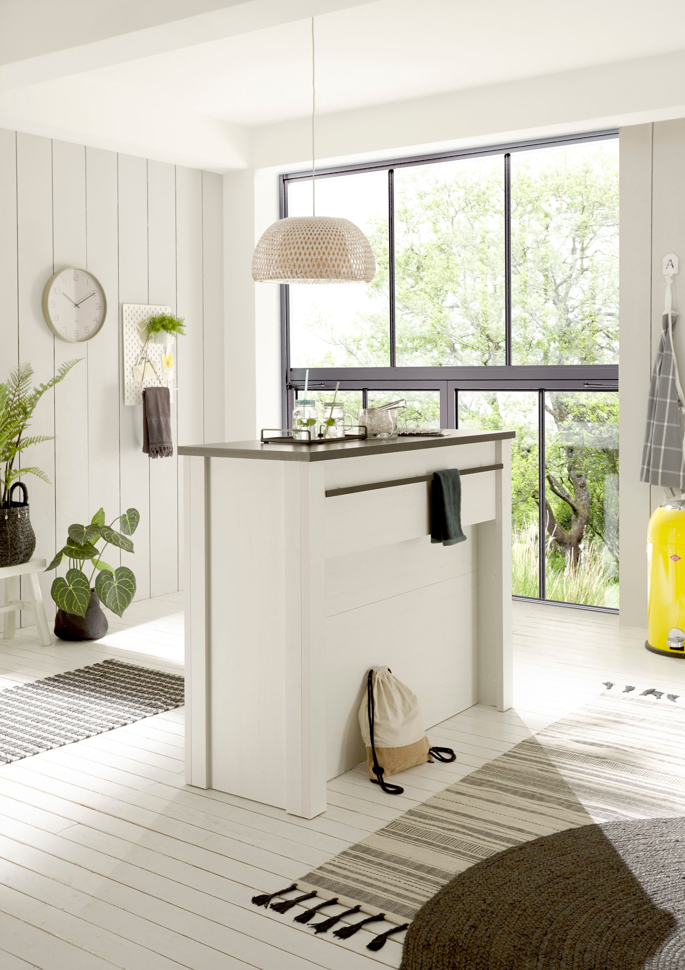 Home affaire Unterschrank »Sherwood«, mit Handtuchhalter aus Metall, Höhe 106 cm
