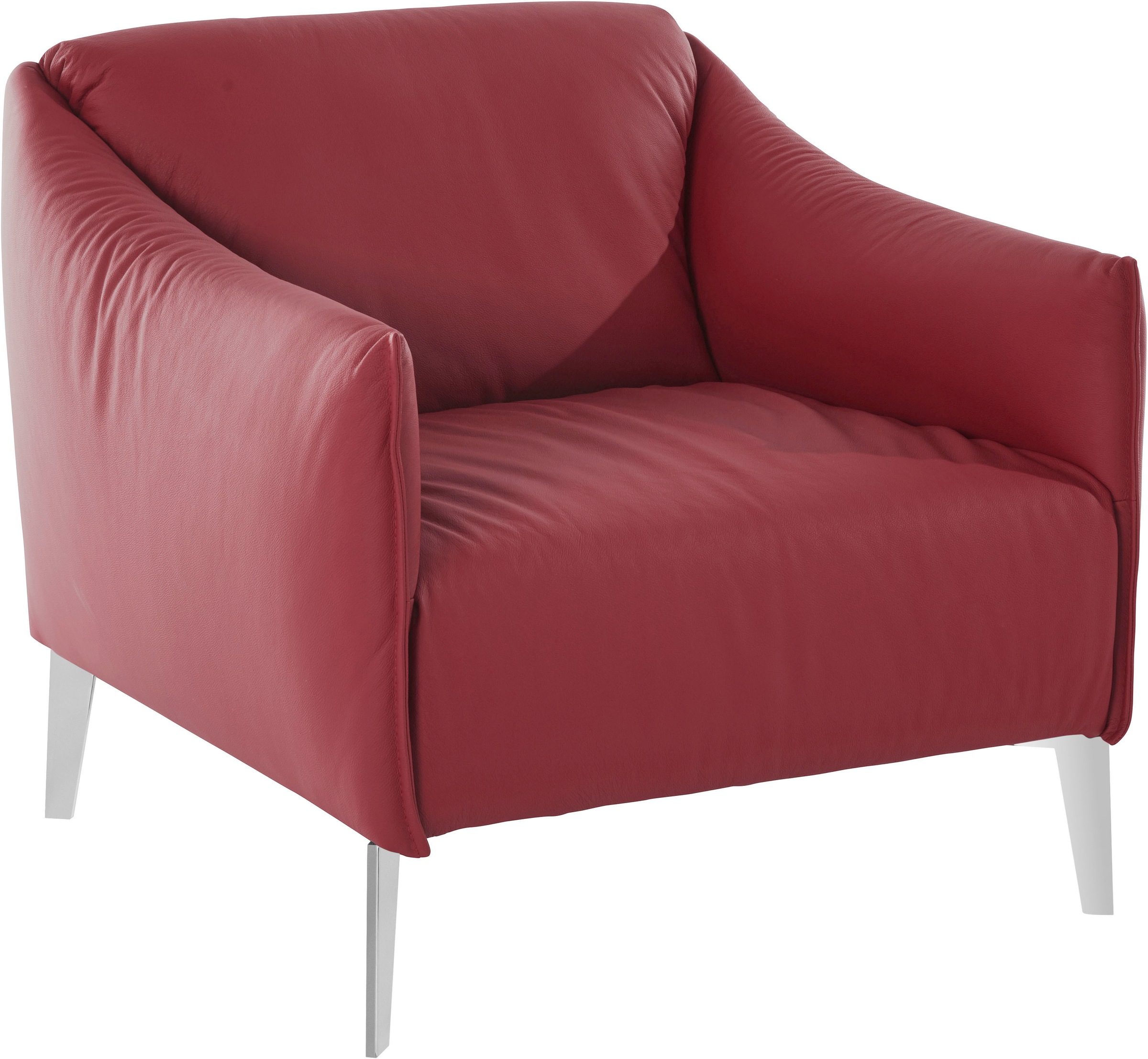 W.SCHILLIG Cocktailsessel »sally Designsessel, Loungesessel,« mit Metall-Winkelfüßen in Chrom glänzend