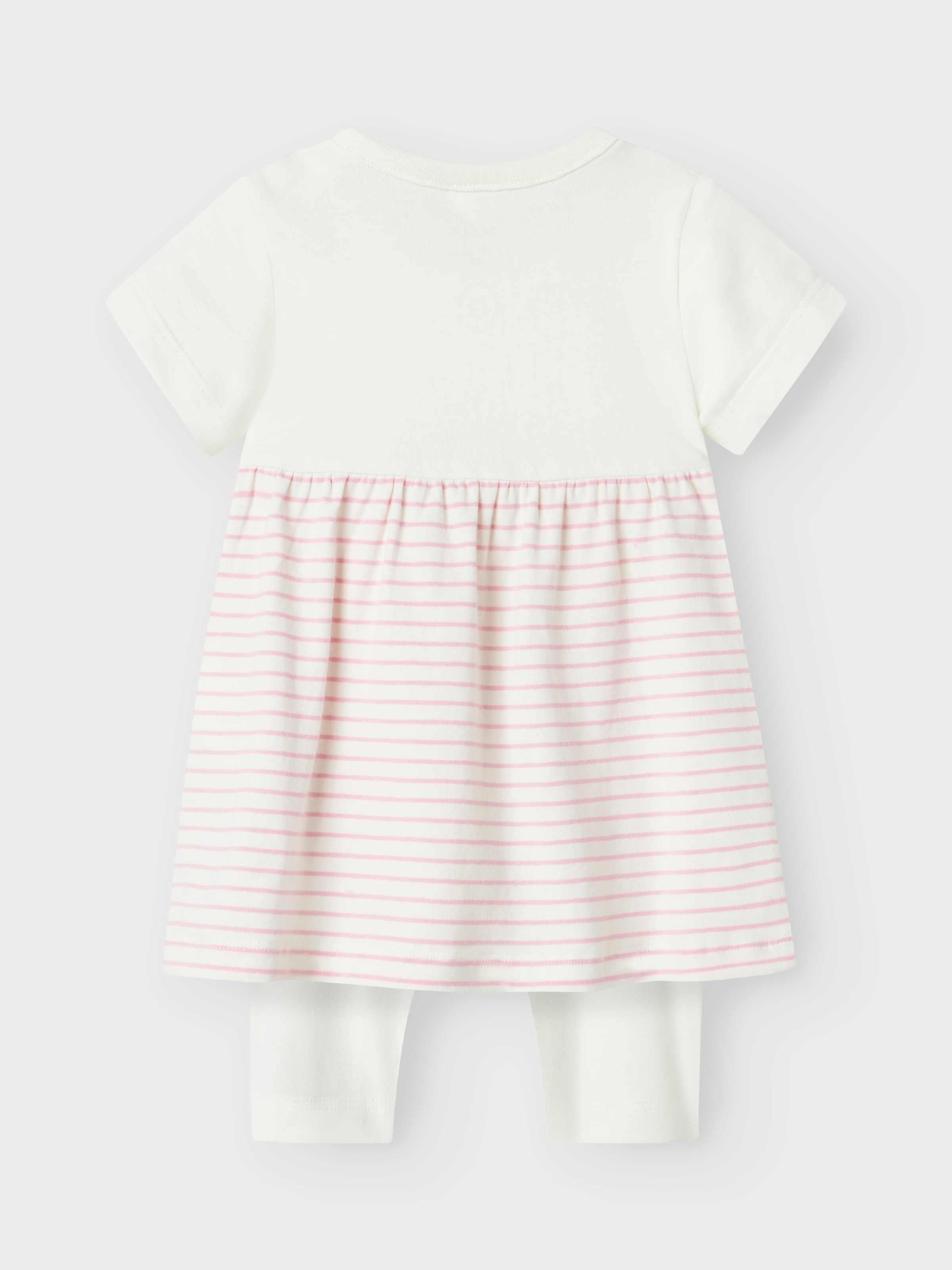 Name It Kleid & Leggings »NBFJABELLE SS DRESS SET« Set, 2 Stk. tlg. mit süßen aufgesetzten Taschen