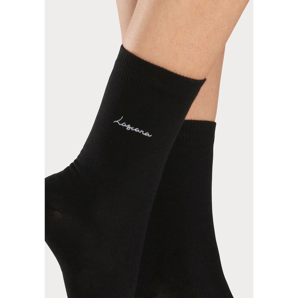 LASCANA Basicsocken, (Box, 7 Paar)