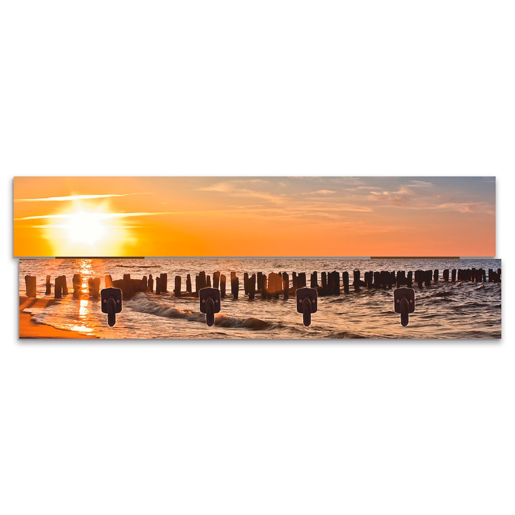 Artland Garderobenleiste »Schöner Sonnenuntergang am Strand«