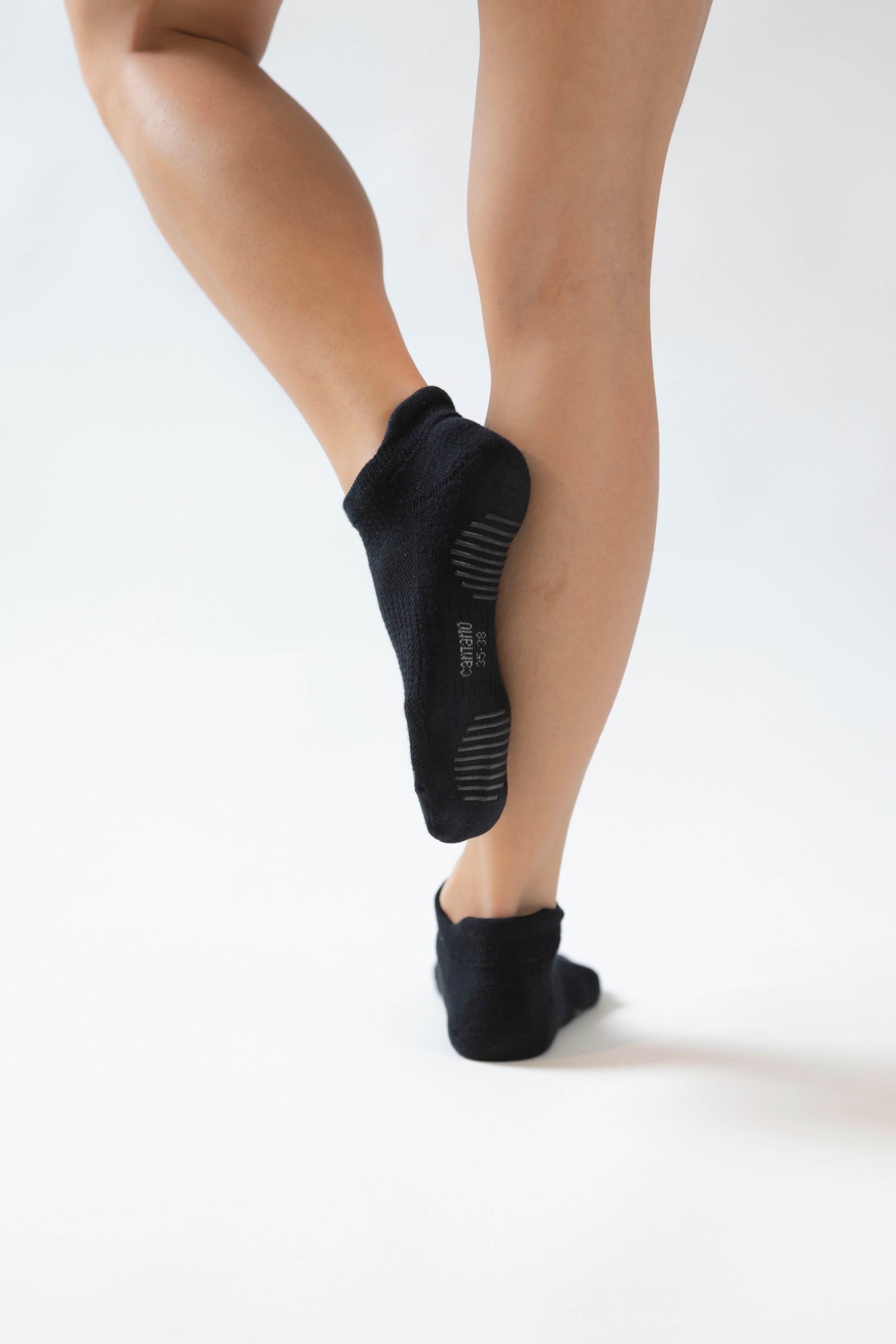 Camano Sneakersocken 3 Paar,  ABS-Print auf der Sohle