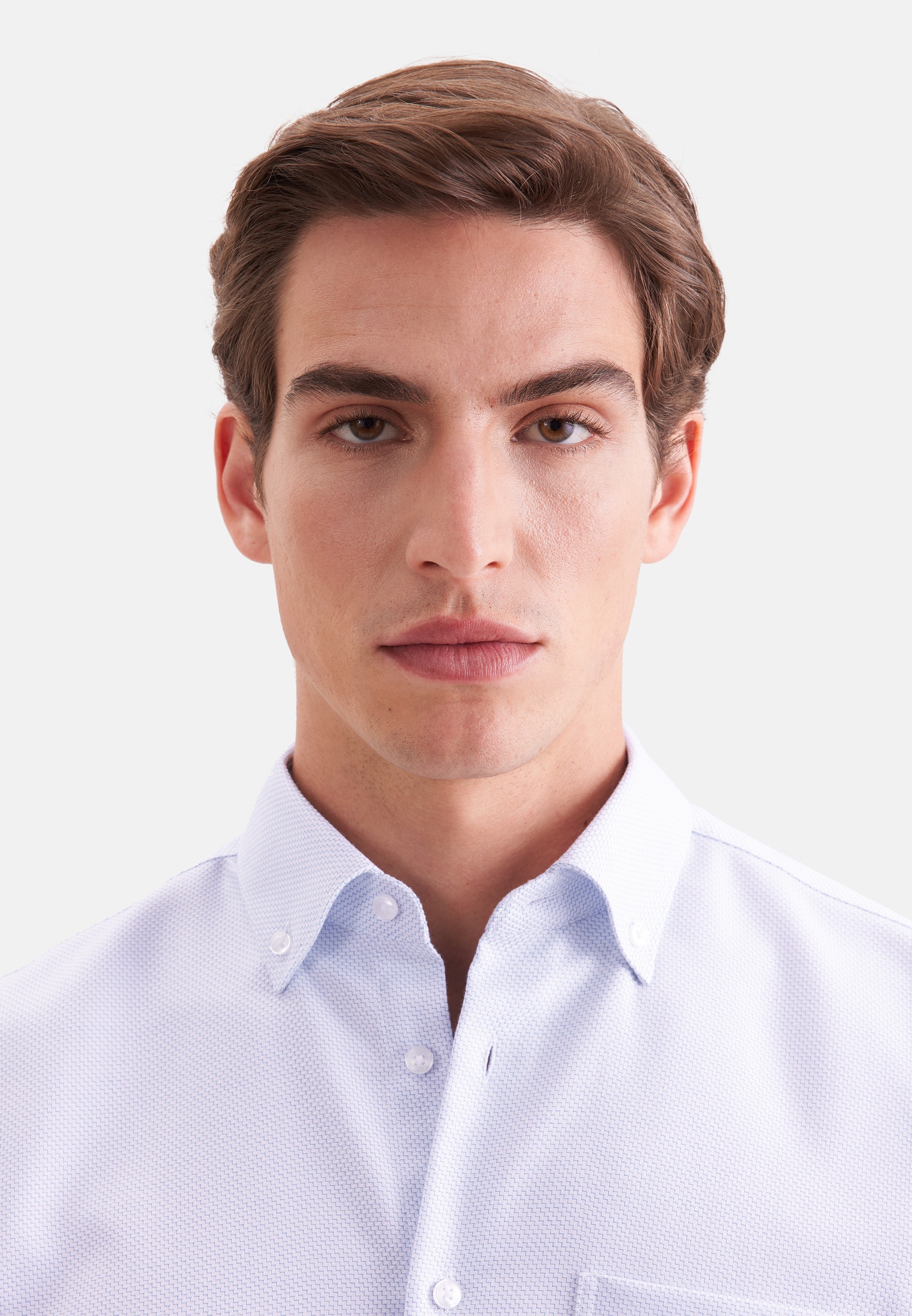 seidensticker Businesshemd »Schwarze Rose« Regular 1/1 Button-Down-Kragen Struktur