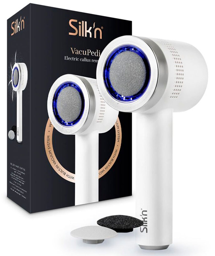 Silk'n Elektrischer Hornhautentferner »VacuPedi«, Weiche und glatte Füße in wenigen Sekunden