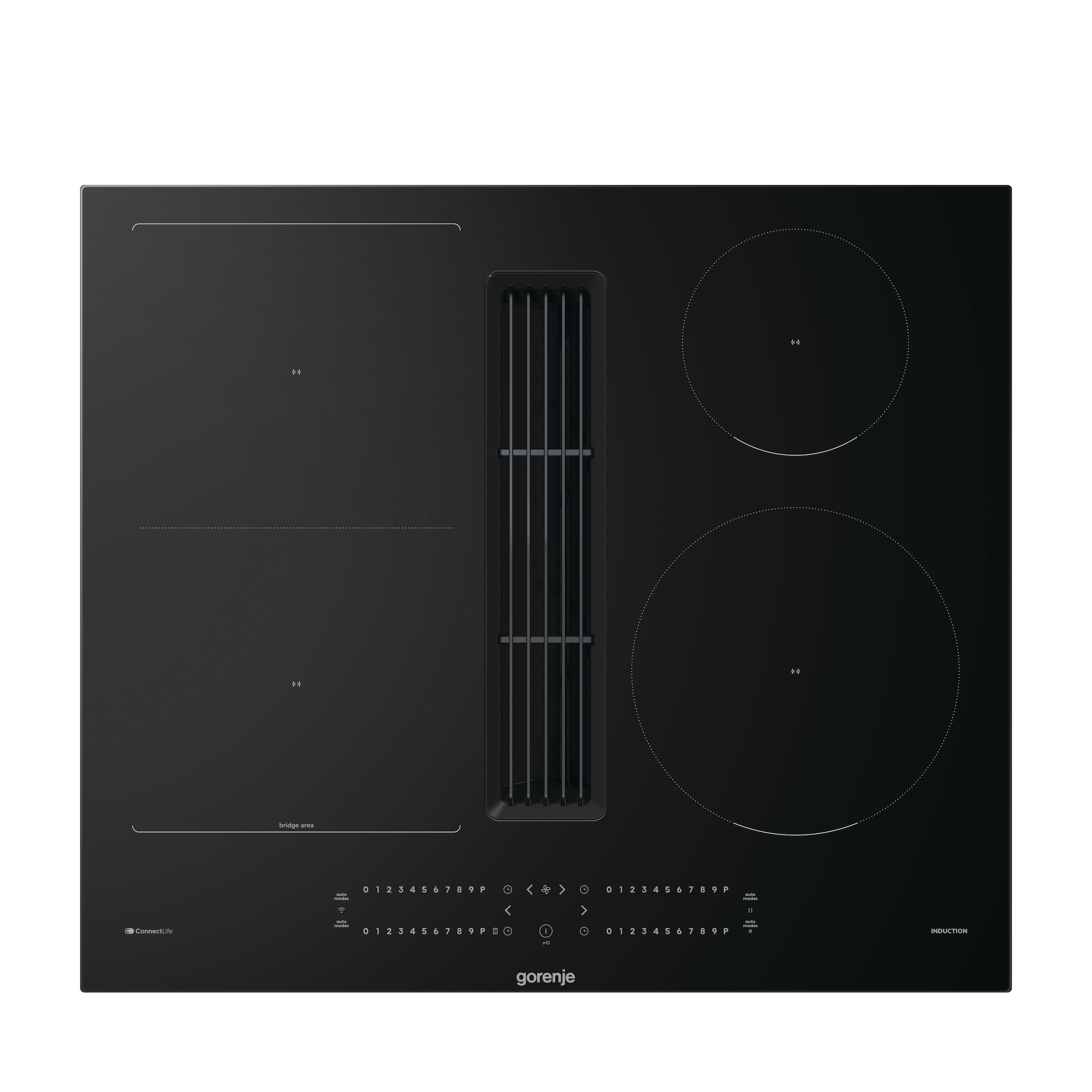 GORENJE Kochfeld mit Dunstabzug »GEH6432BSCWF«, 60cm Induktionskochfeld mit Dunstabzug