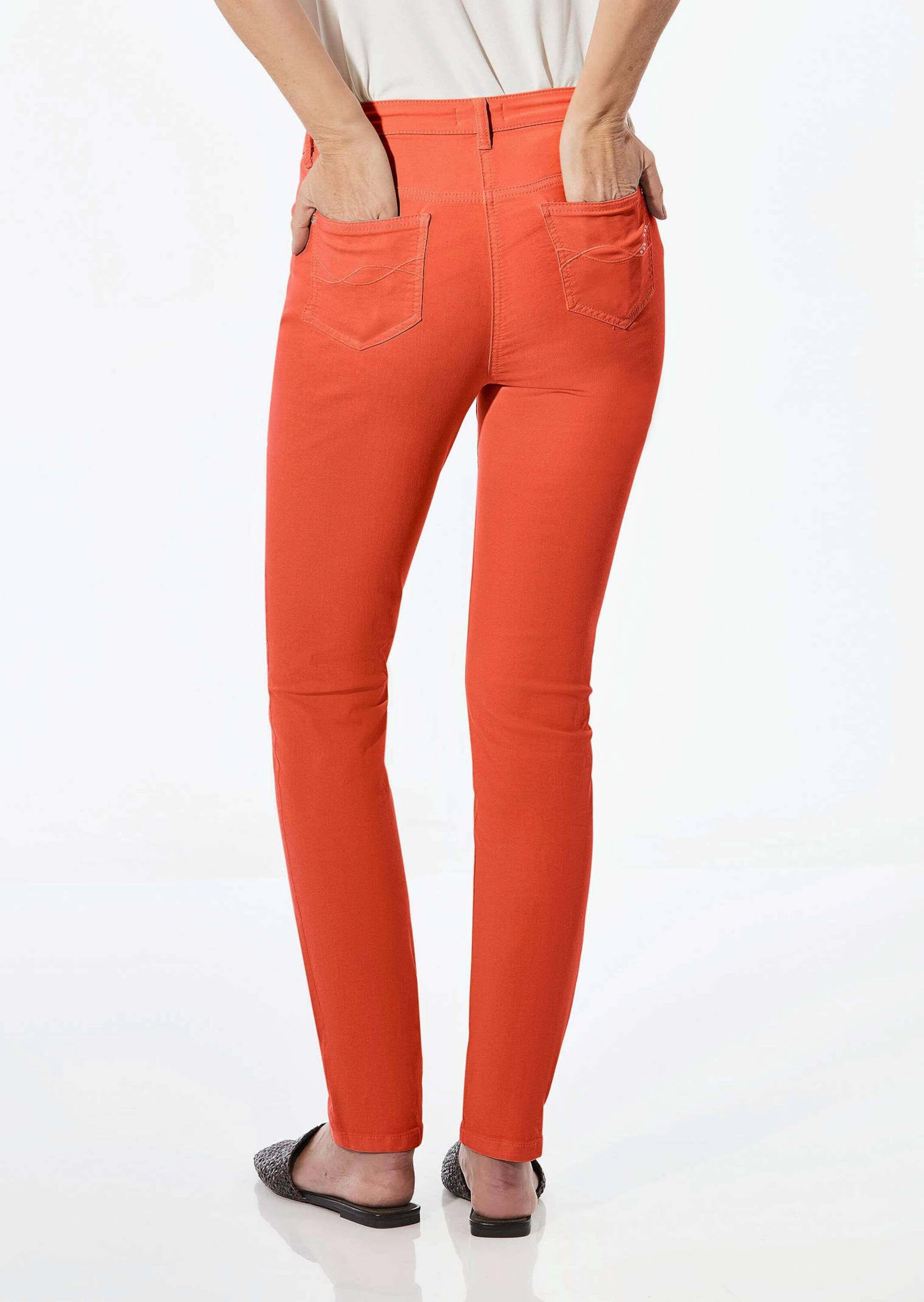 GOLDNER Regular-fit-Jeans »Lange Freizeithose BELLA mit Formbund«