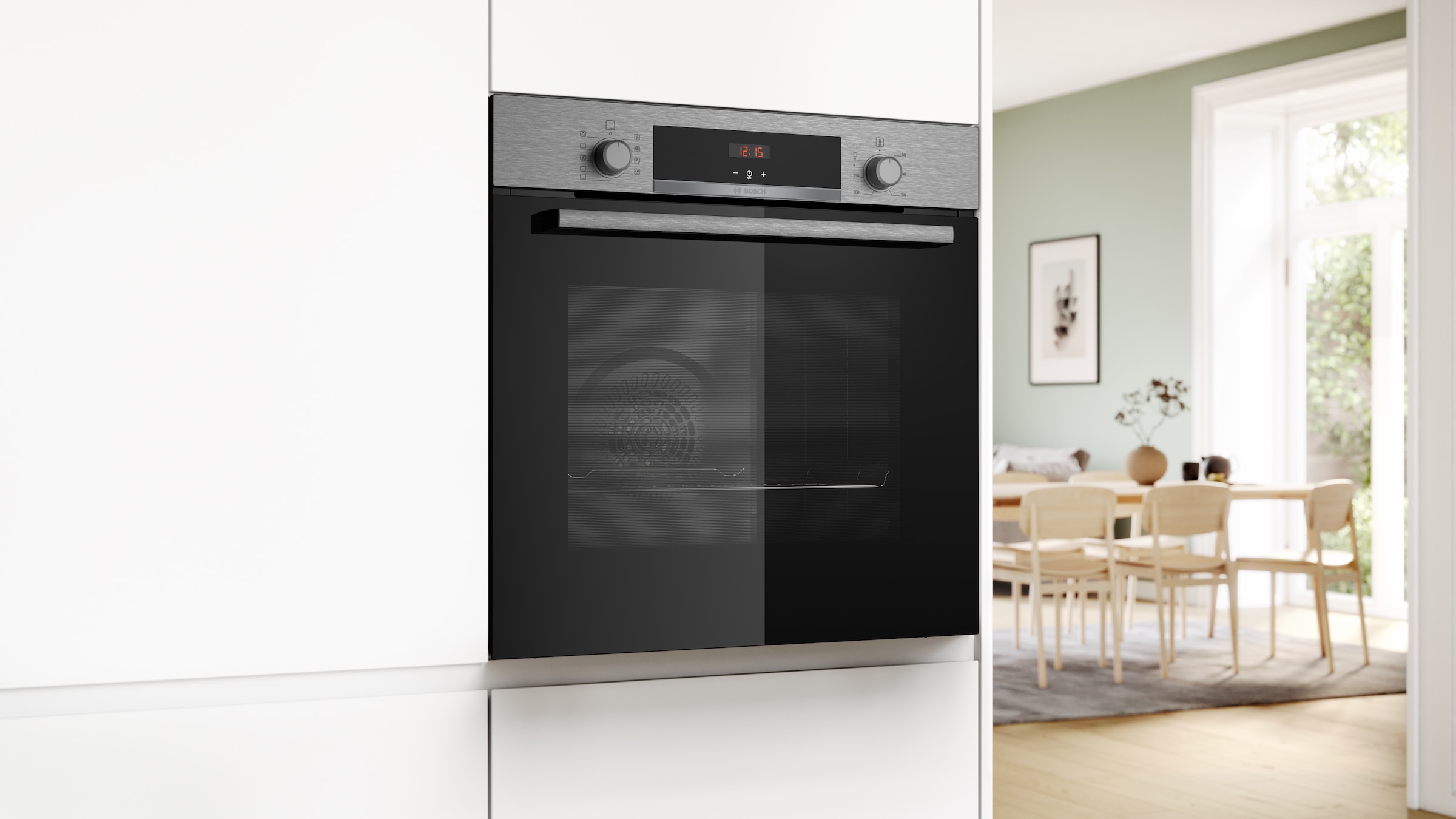 BOSCH Einbaubackofen Serie 4 »HBA514BS3«, mit Teleskopauszug nachrüstbar, Hydrolyse
