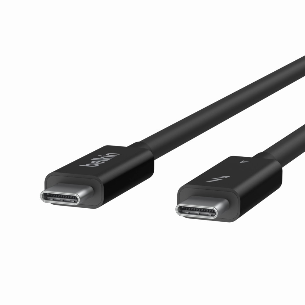 Belkin USB-Kabel »Connect Thunderbolt 4-Kabel«, USB-C, 200 cm, 2 m, aktiv, unterstützt gleichzeitig Stromversorgung, Datenübertragung
