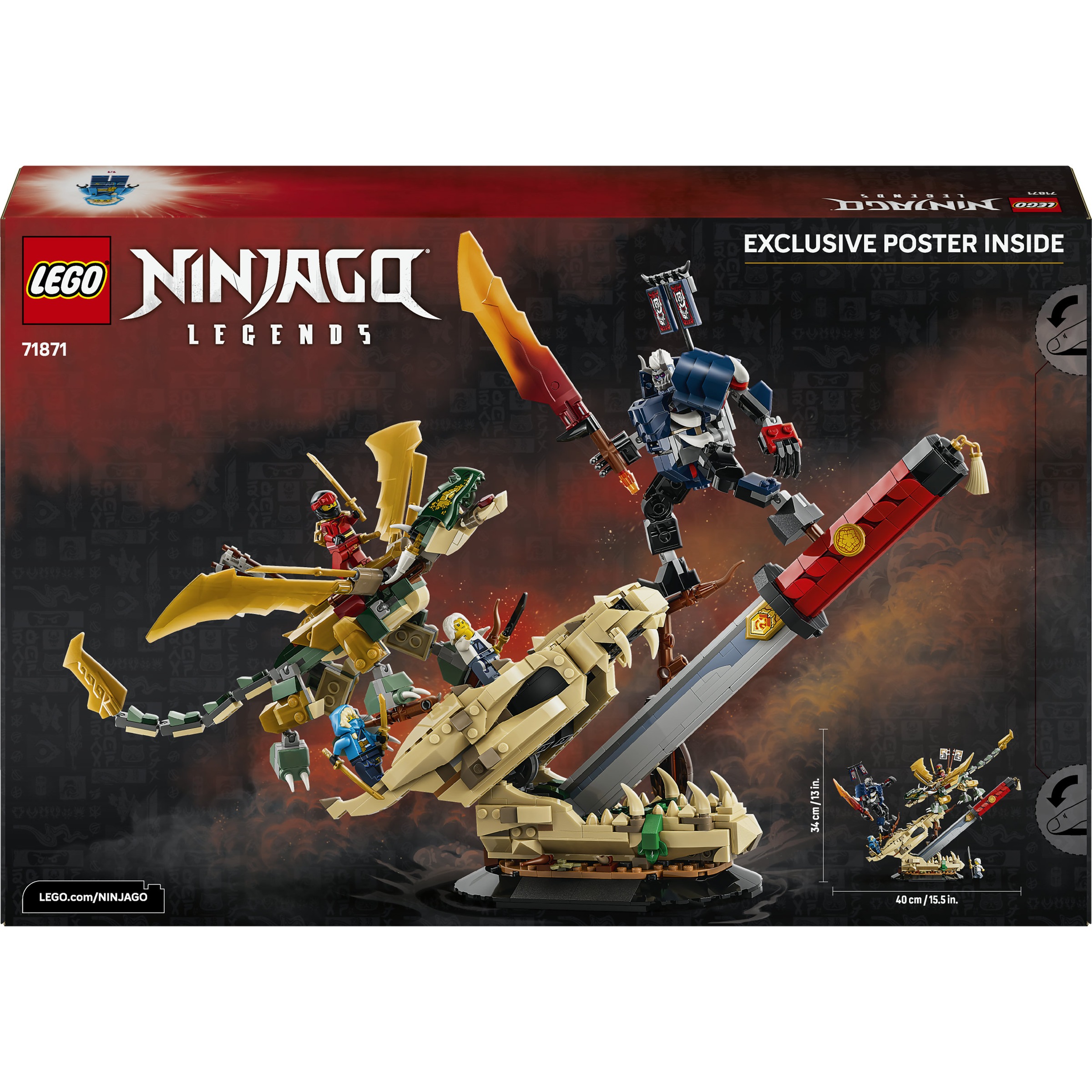 LEGO® Konstruktionsspielsteine »Showdown auf der Drachenklinge (71871), LEGO Ninjago« Made in Europe