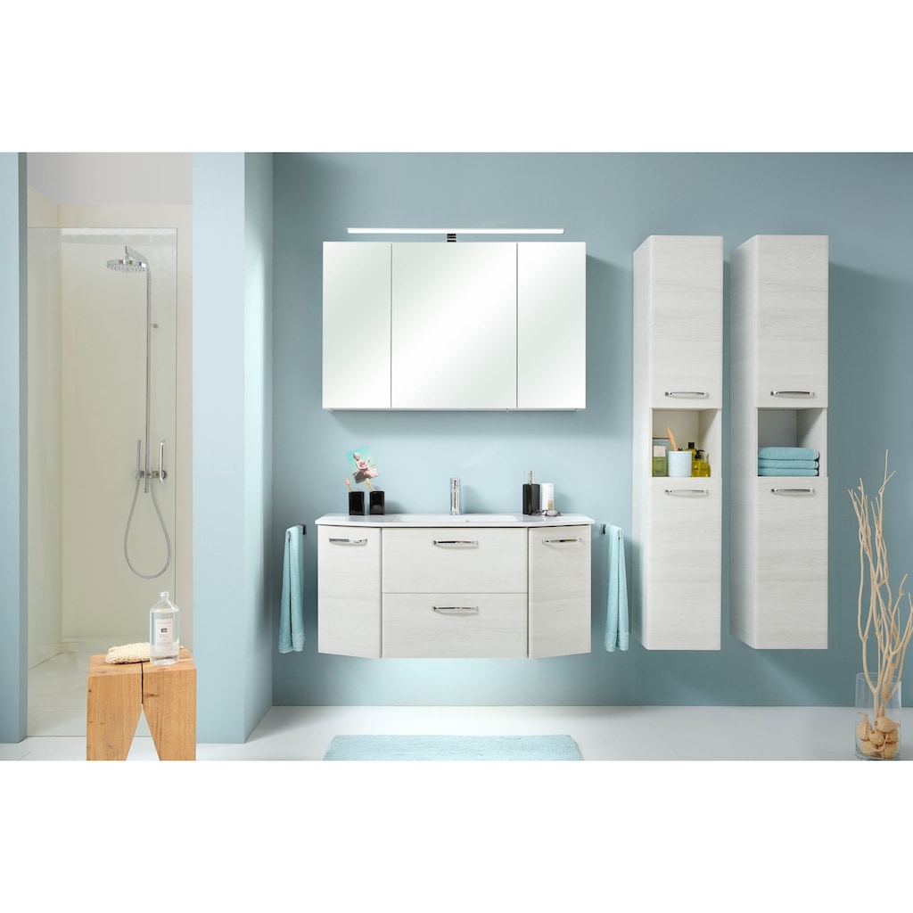 Saphir Spiegelschrank »Quickset Badezimmer-Spiegelschrank inkl LED-Aufsatzleuchte«